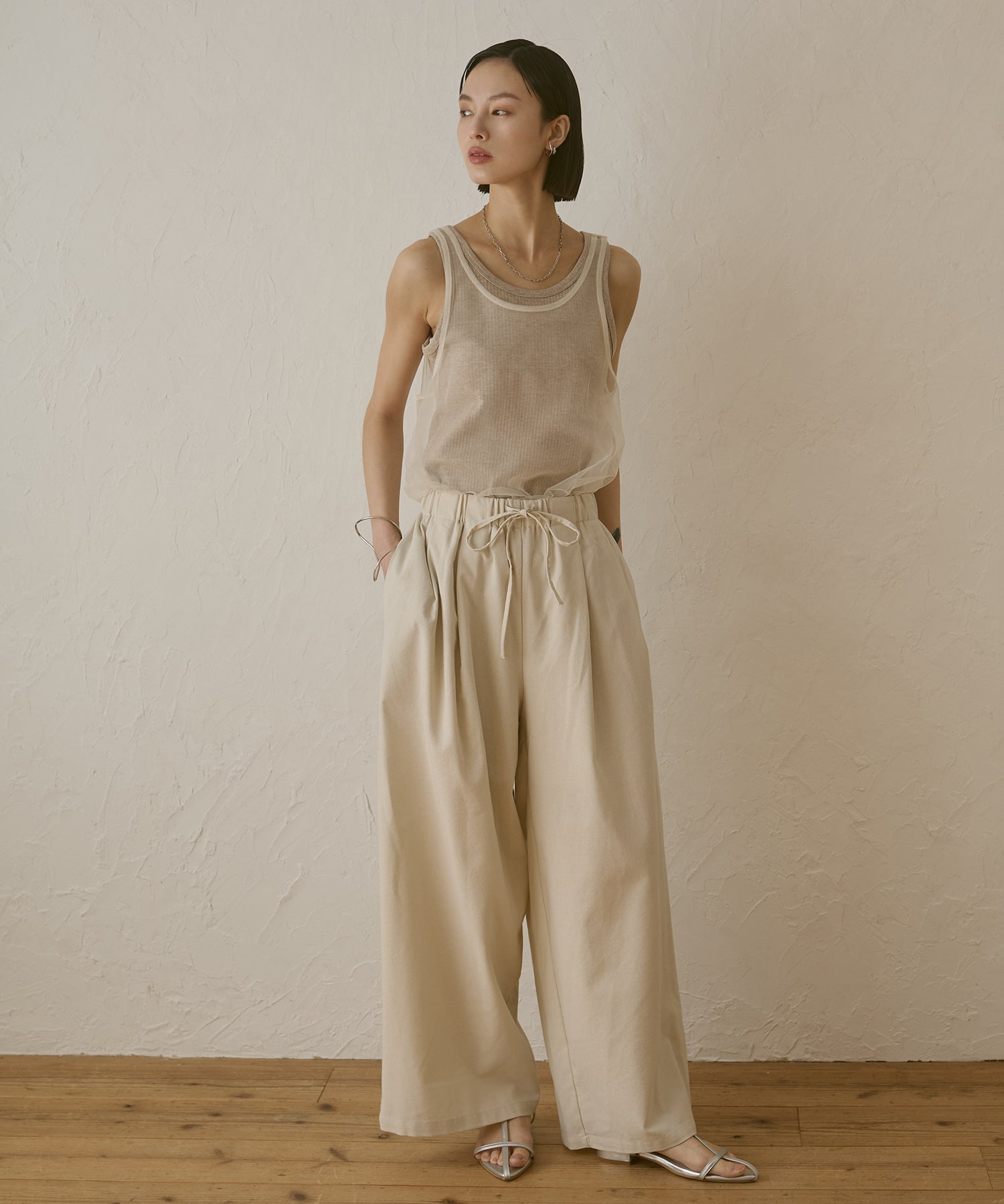 TULLE LAYERED TANK TOP