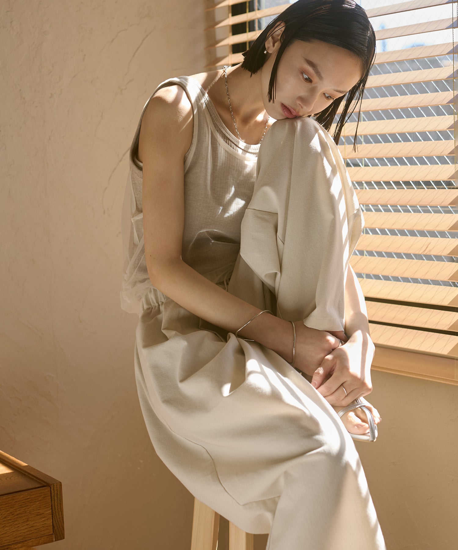 TULLE LAYERED TANK TOP