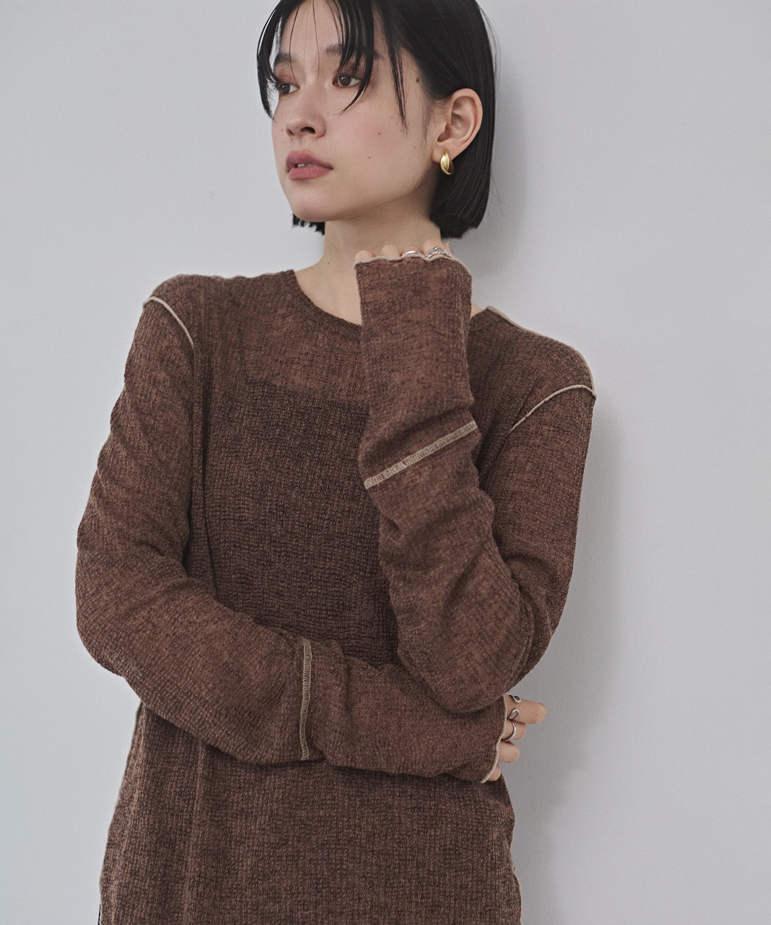 新色追加】配色メロウ シアートップス