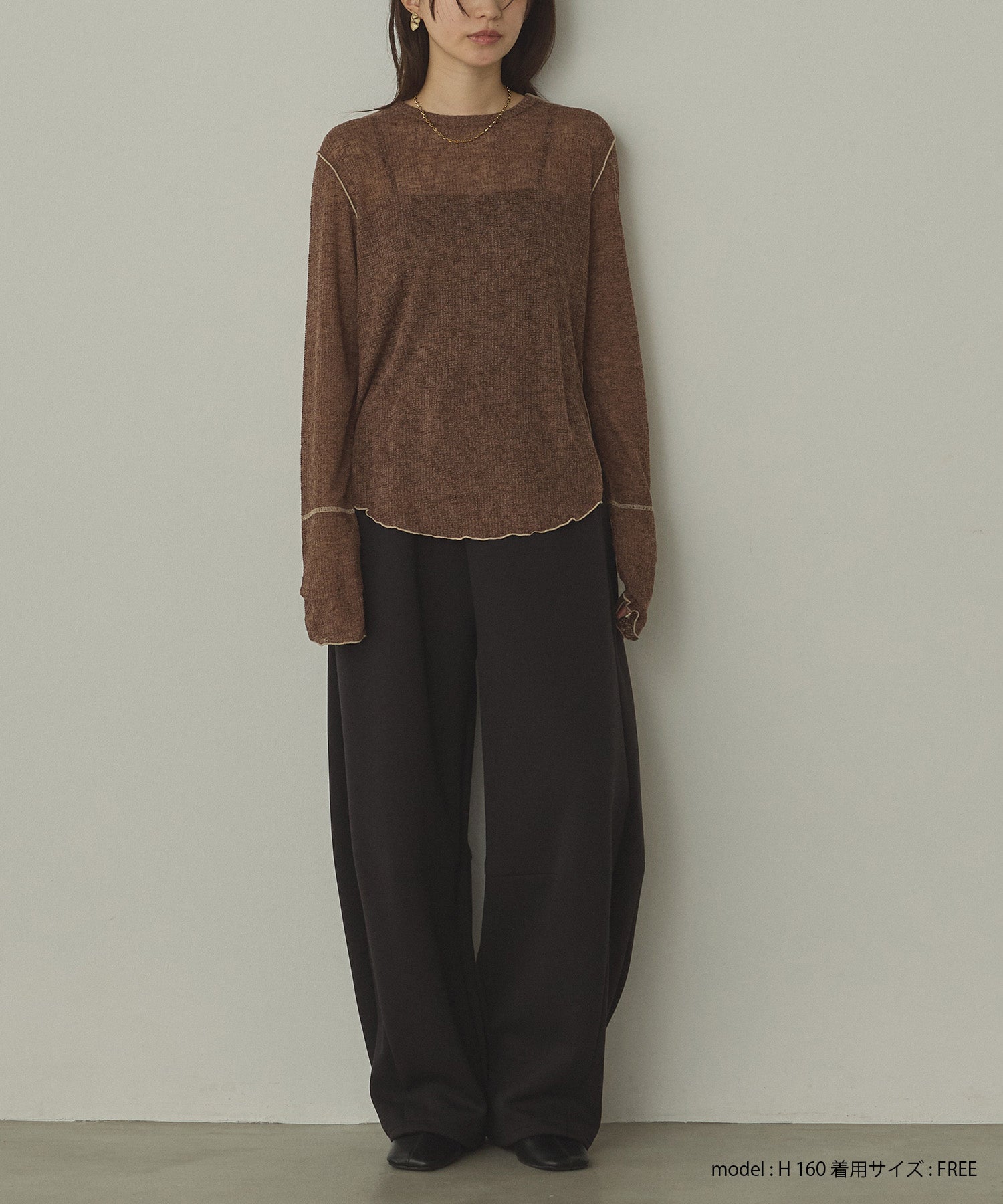 【新色追加】配色メロウ シアートップス