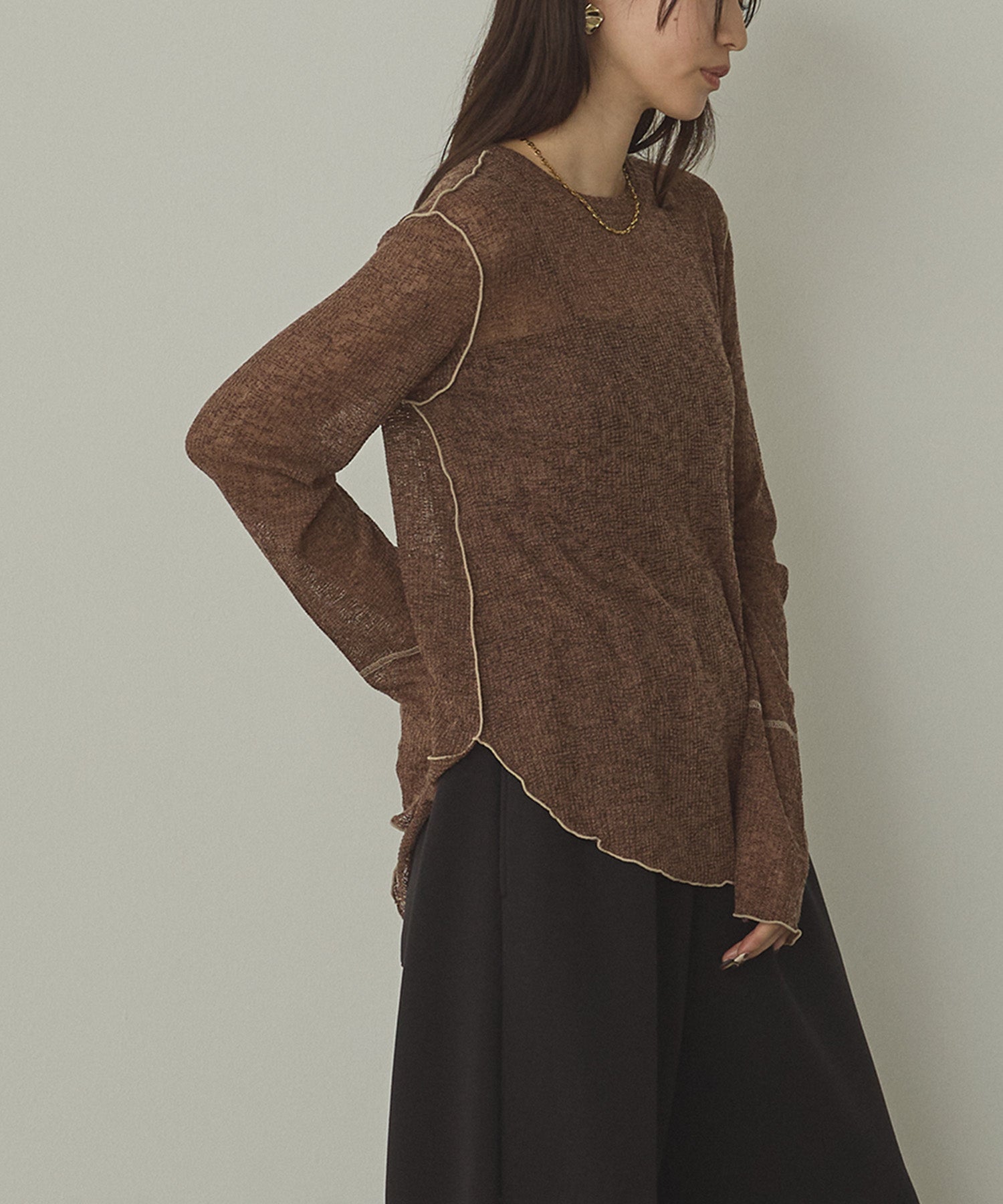 BICOLOR MELLOW SHEER TOPS