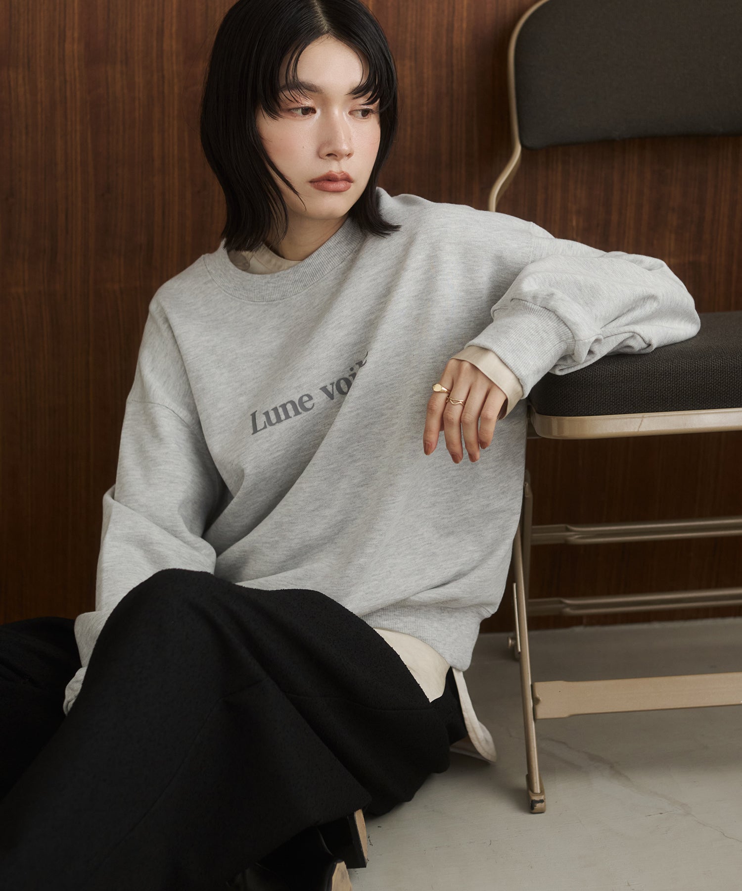 裏毛 ロゴスウェット