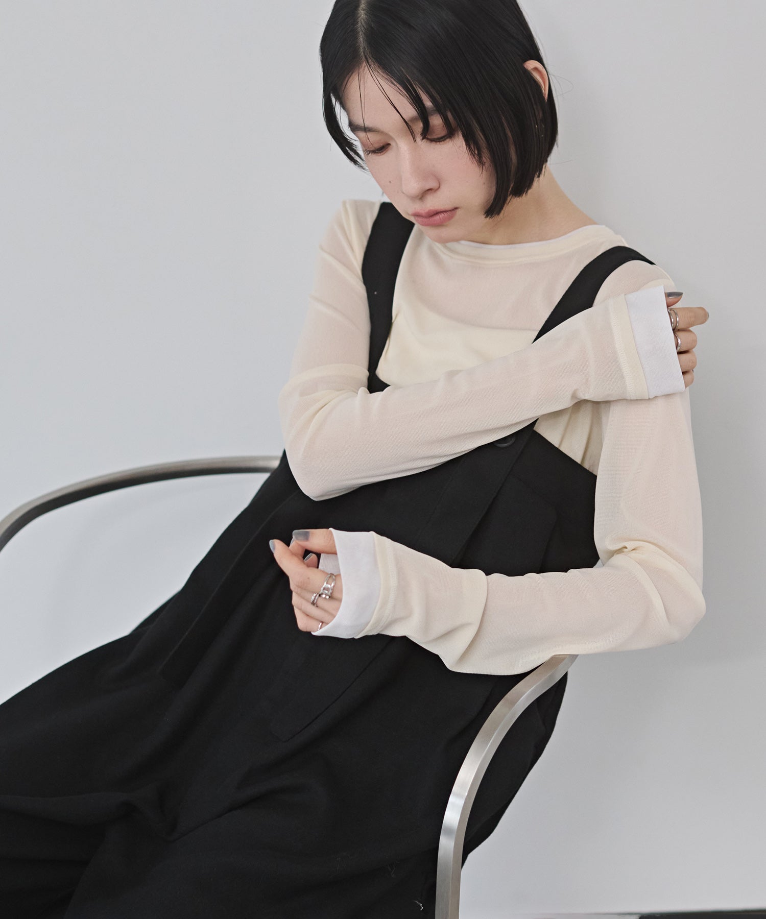 パワーネット バイカラー シアートップス