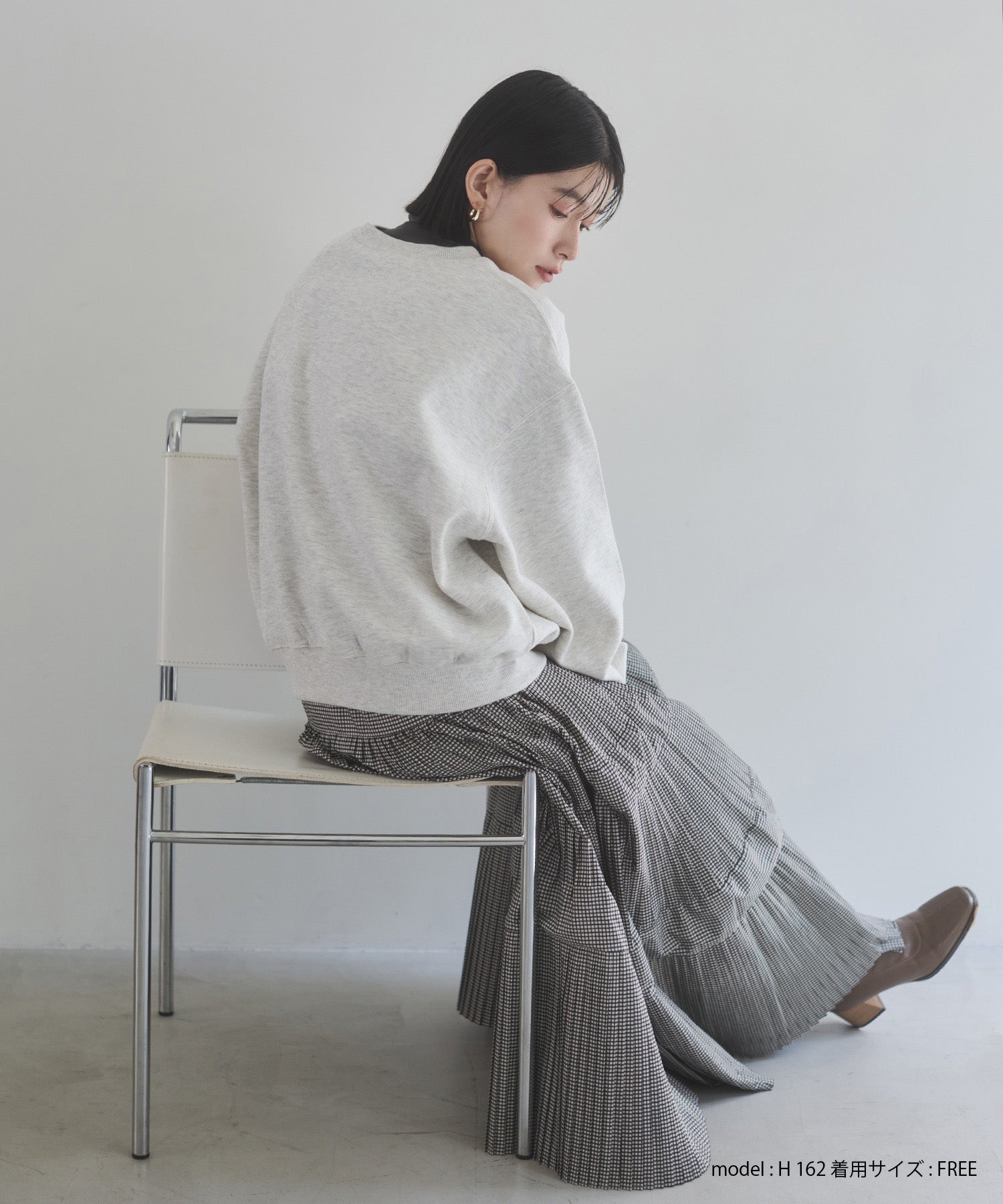 裏起毛 ロゴスウェット