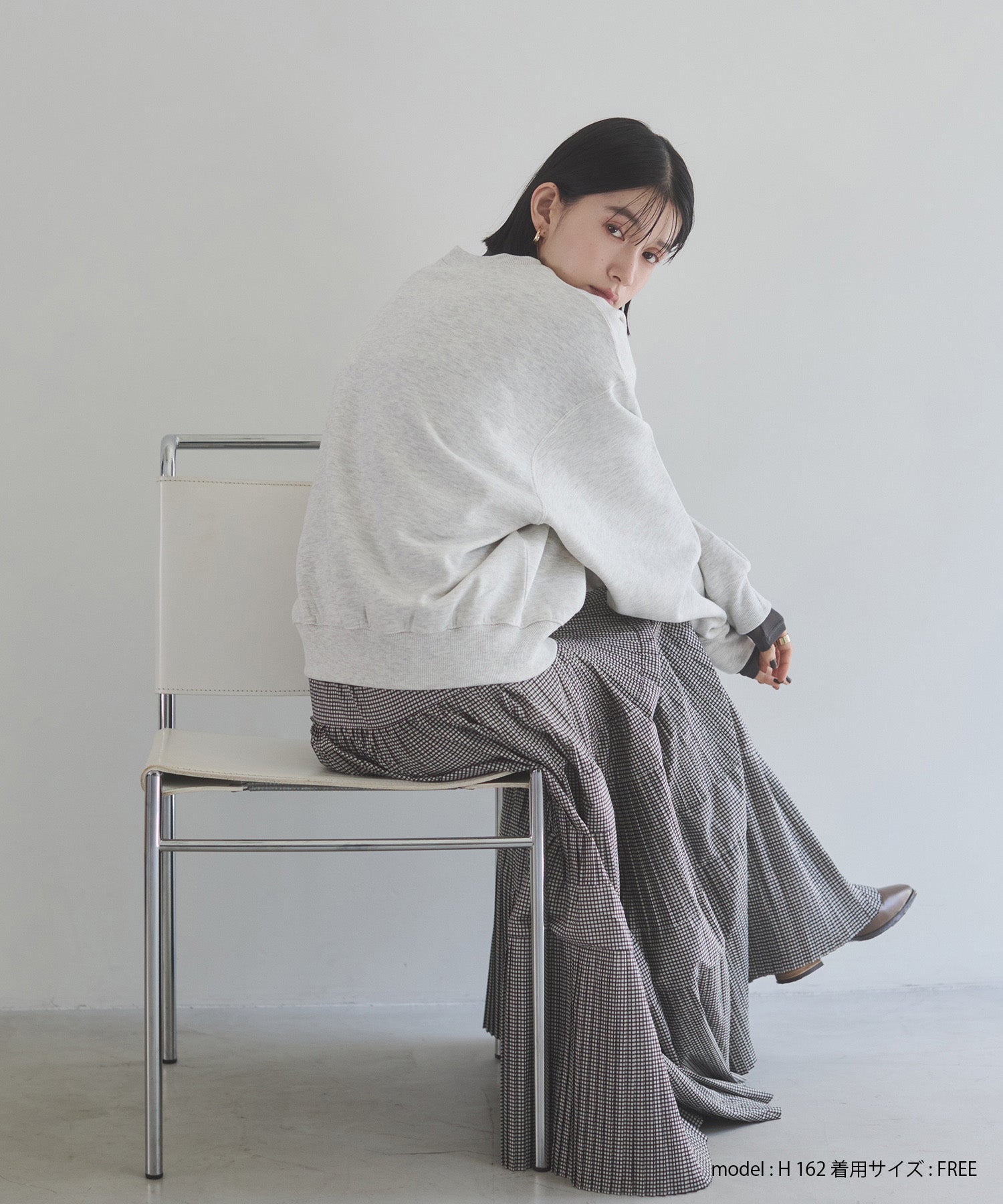 裏起毛 ロゴスウェット