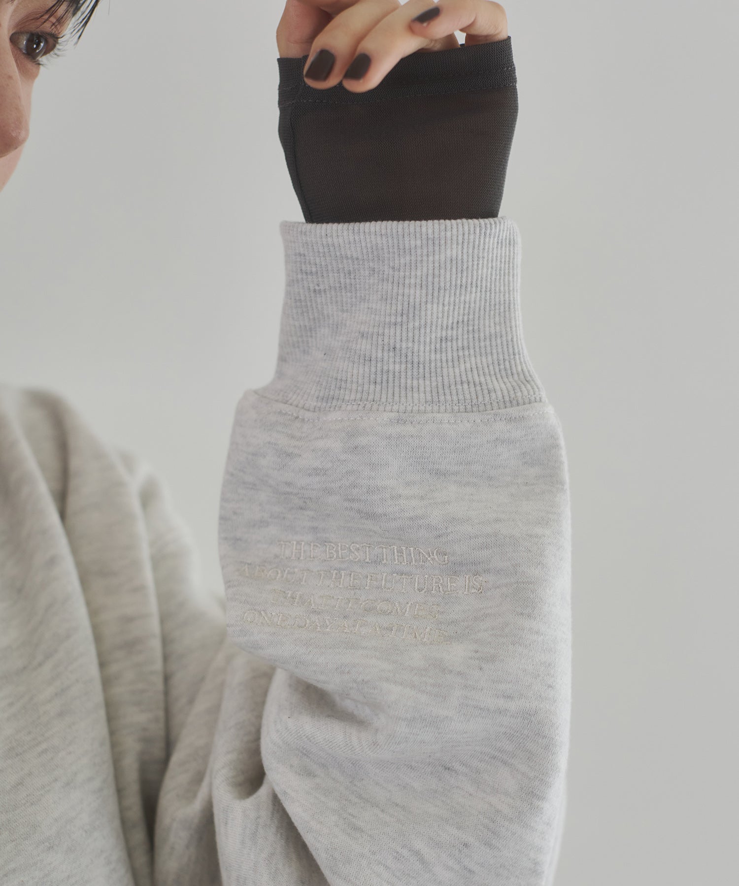 裏起毛 ロゴスウェット