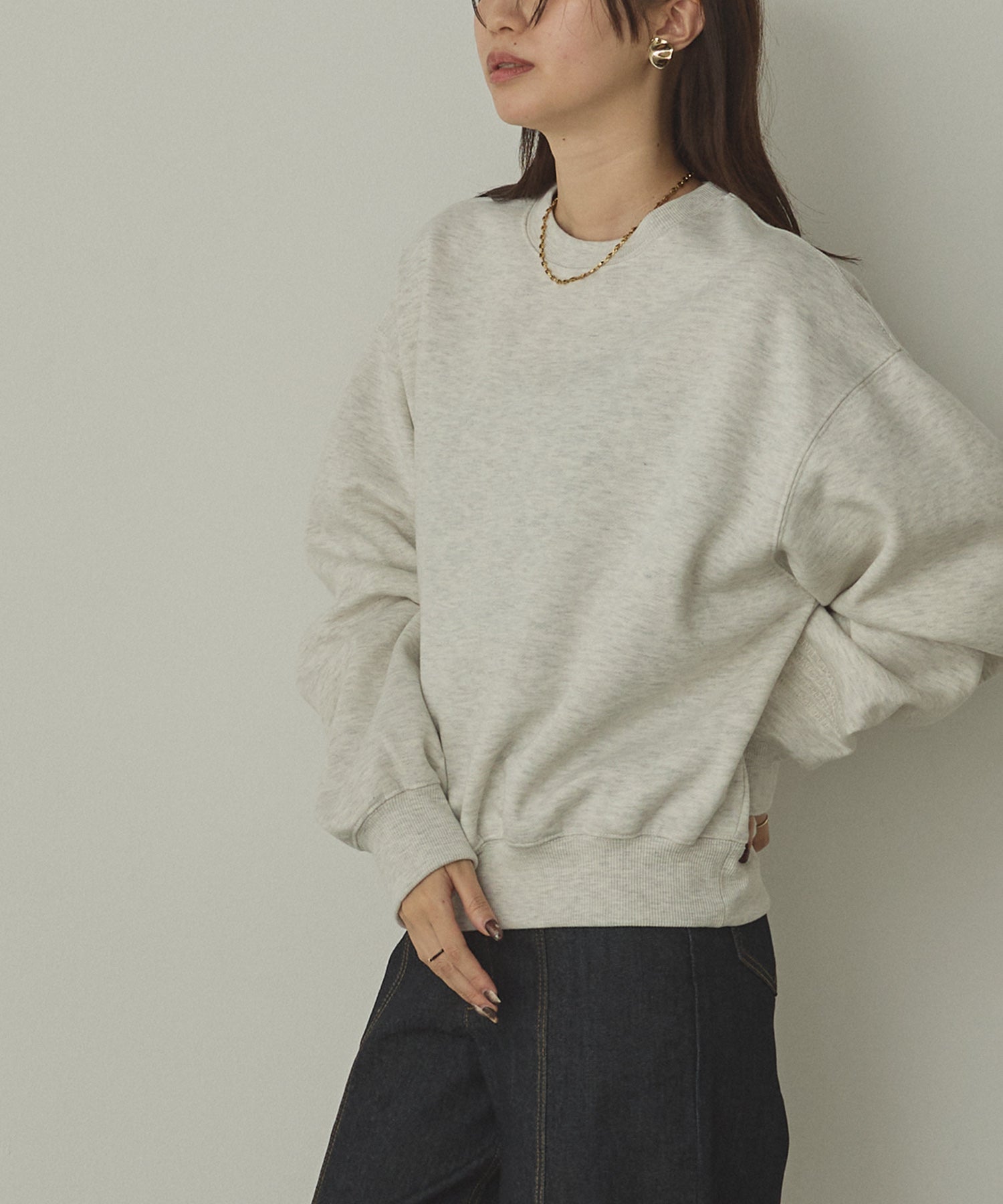 裏起毛 ロゴスウェット