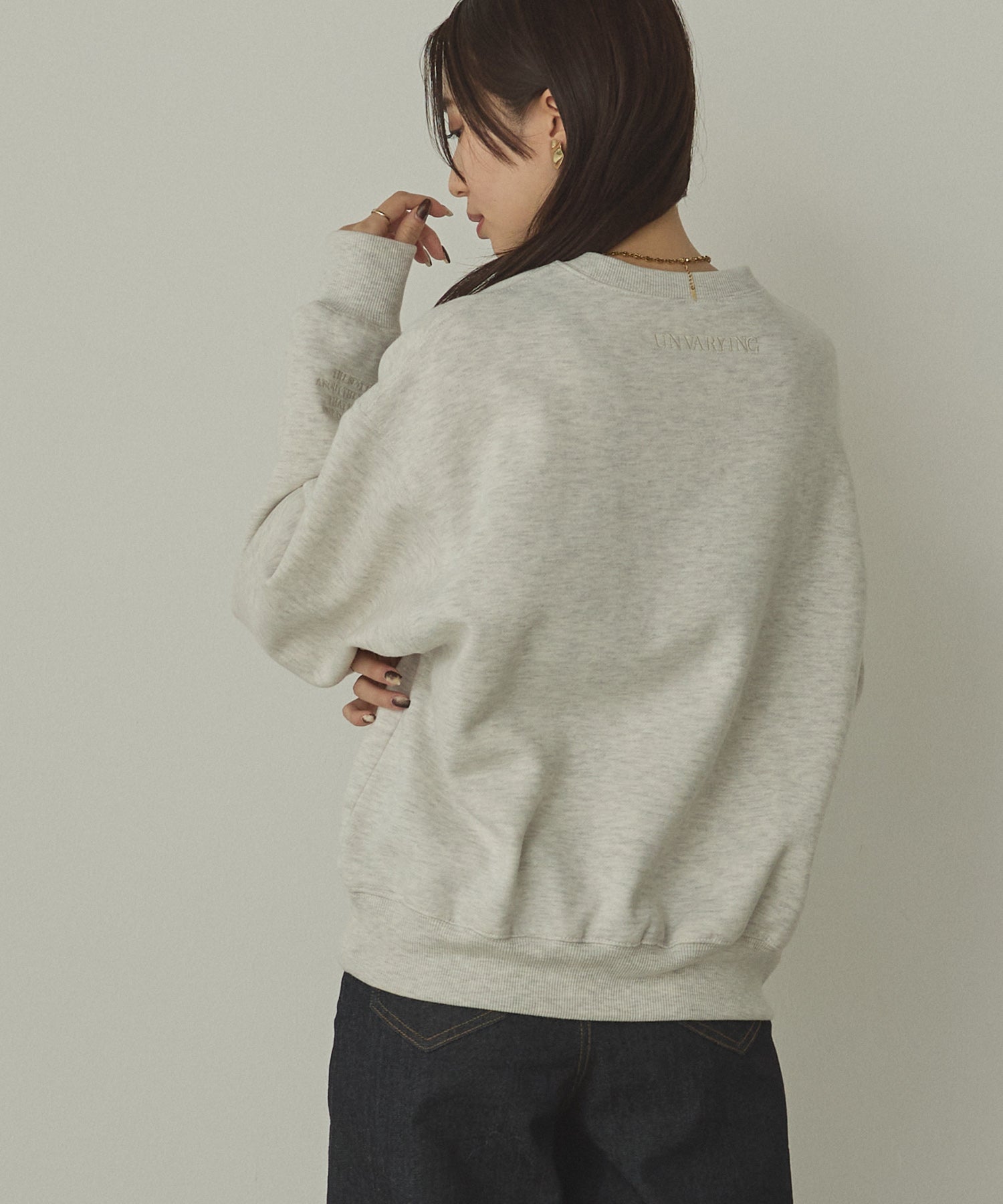 裏起毛 ロゴスウェット