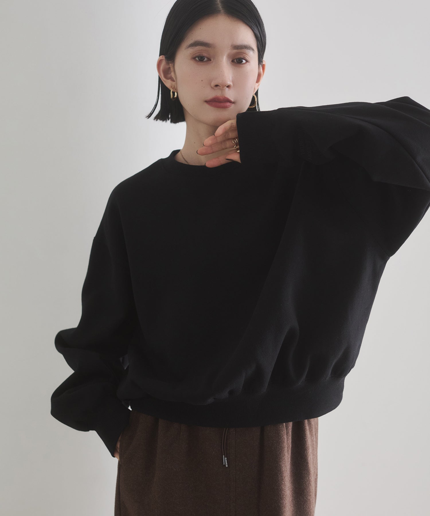 裏起毛 ロゴスウェット