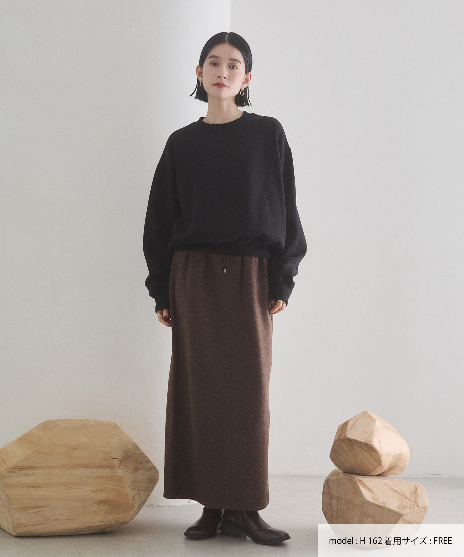 裏起毛 ロゴスウェット