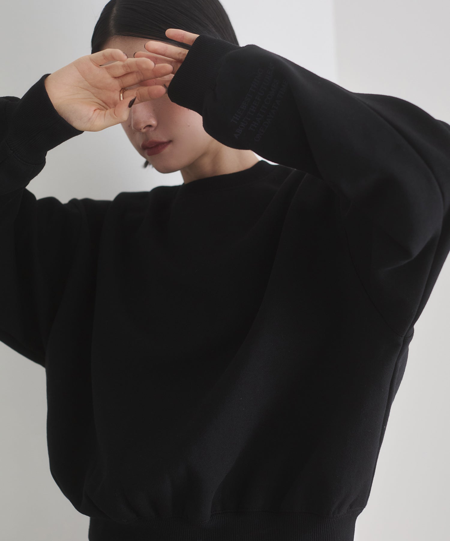 裏起毛 ロゴスウェット