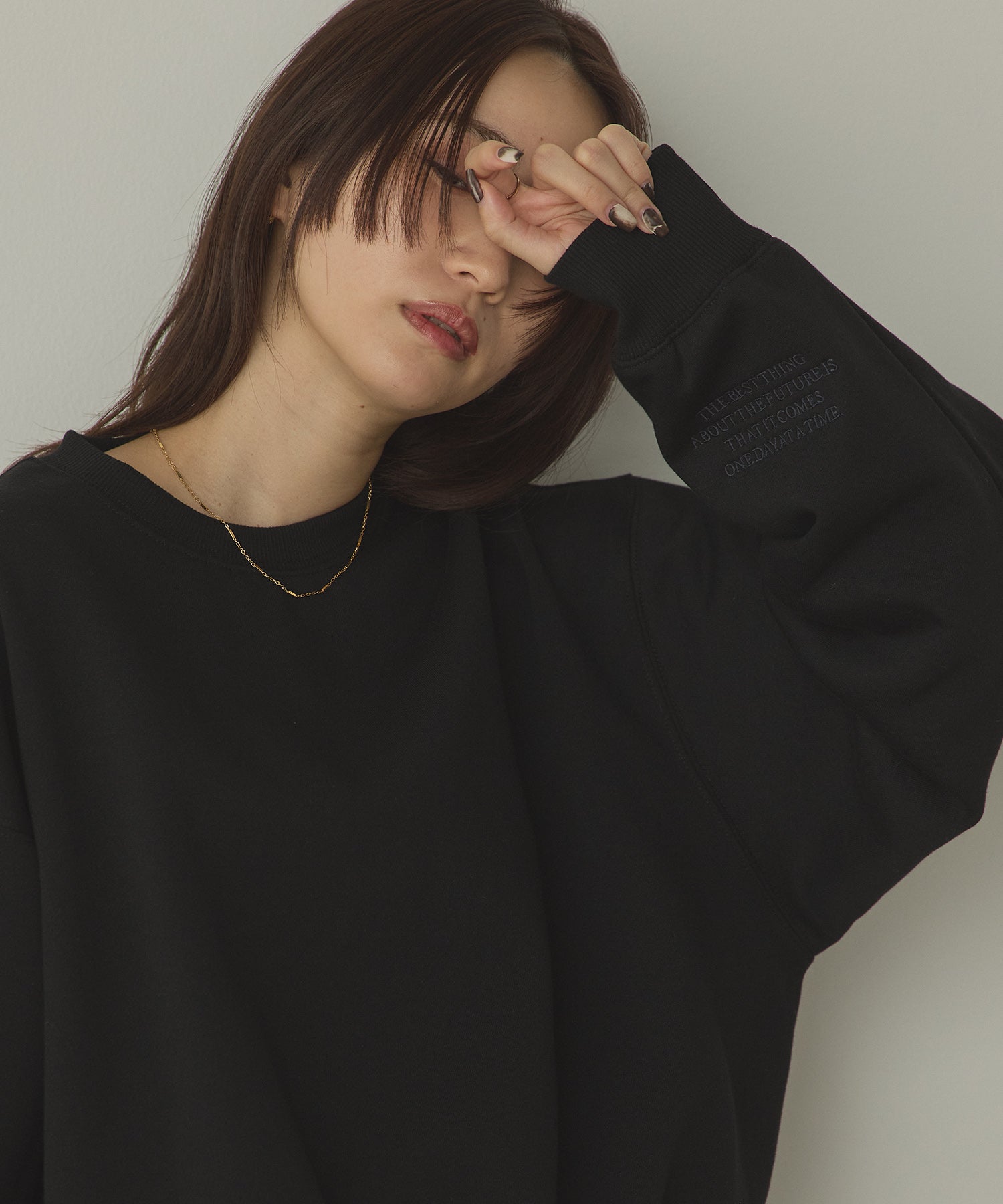 裏起毛 ロゴスウェット