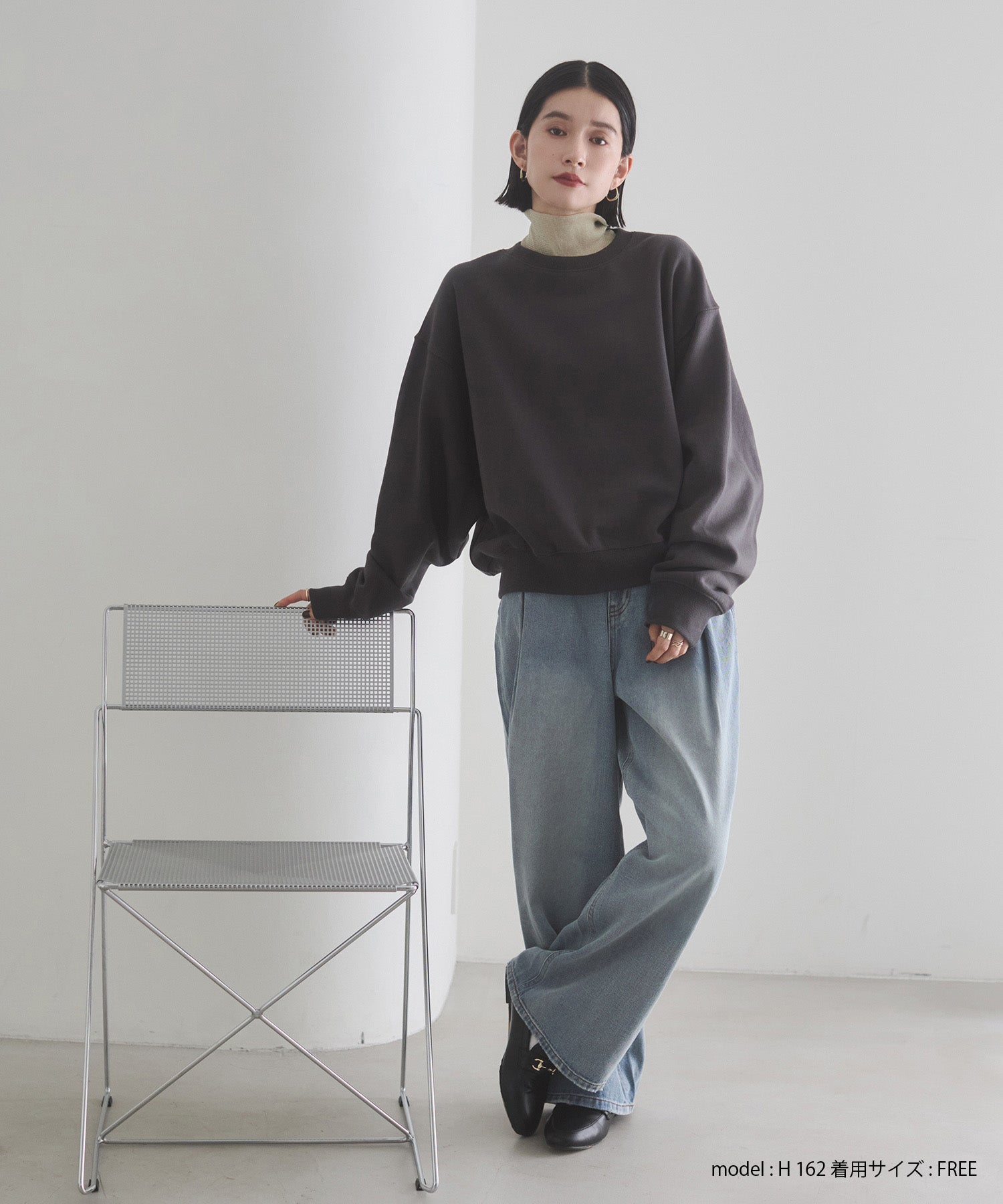 裏起毛 ロゴスウェット