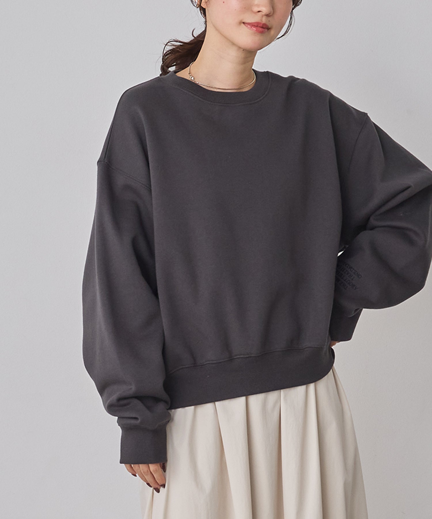 裏起毛 ロゴスウェット
