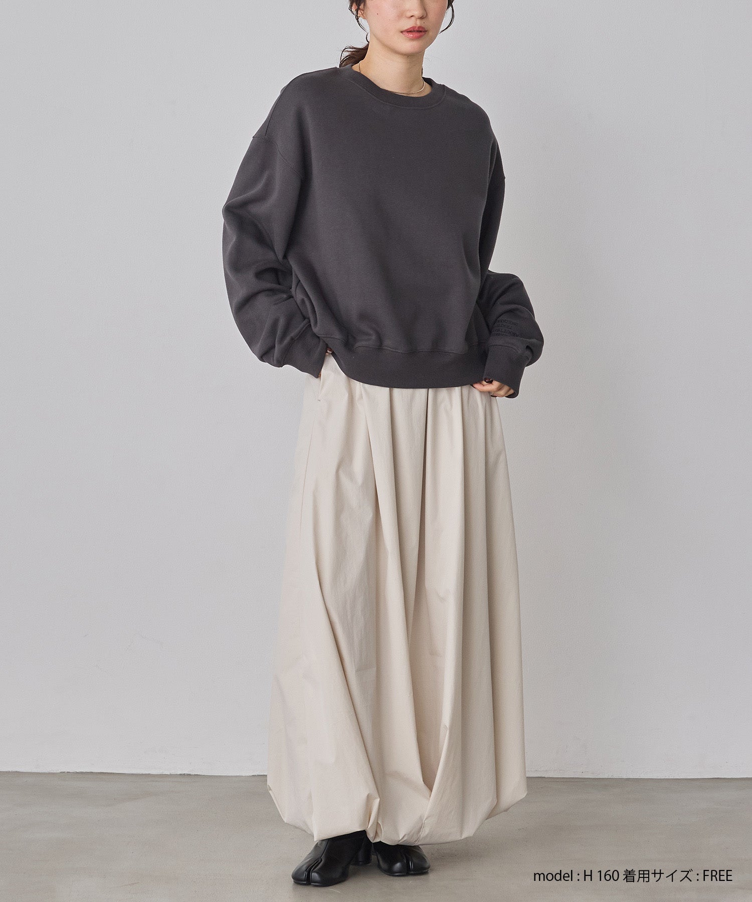 裏起毛 ロゴスウェット