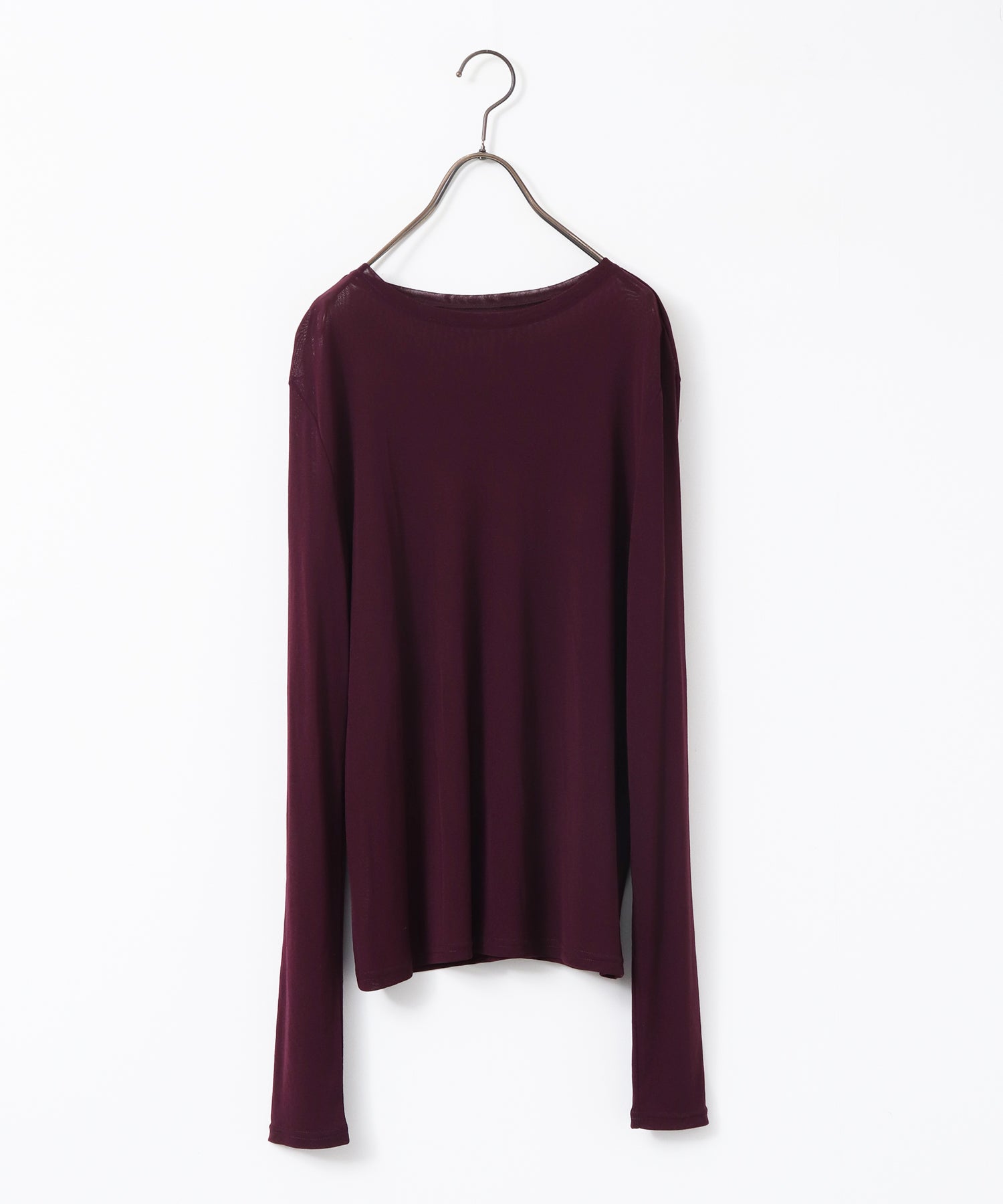 POWER NET CREW-NECK SHEER TOPS