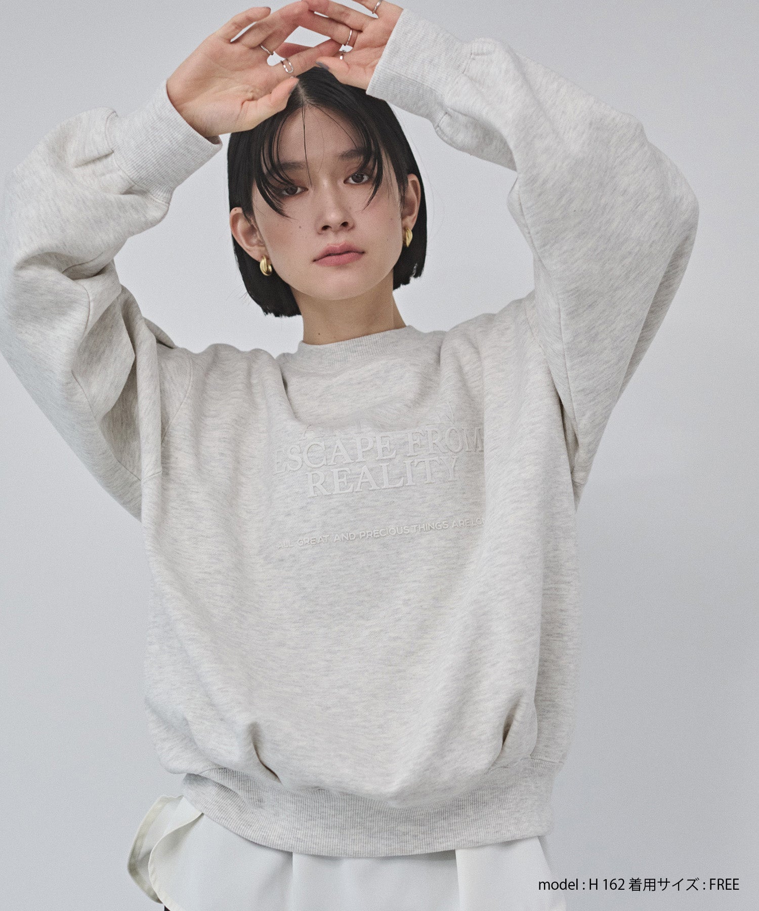 裏起毛 フロッキーロゴ スウェット