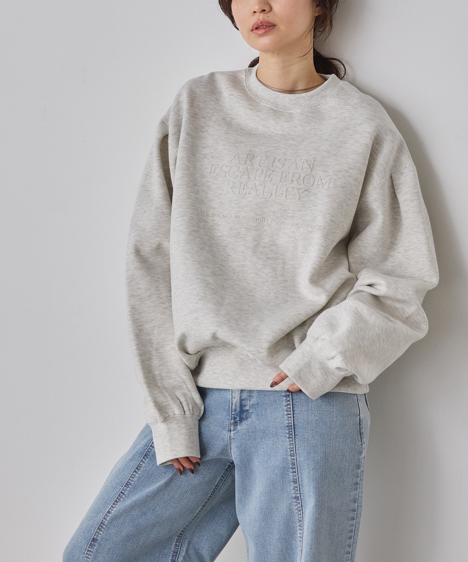 裏起毛 フロッキーロゴ スウェット