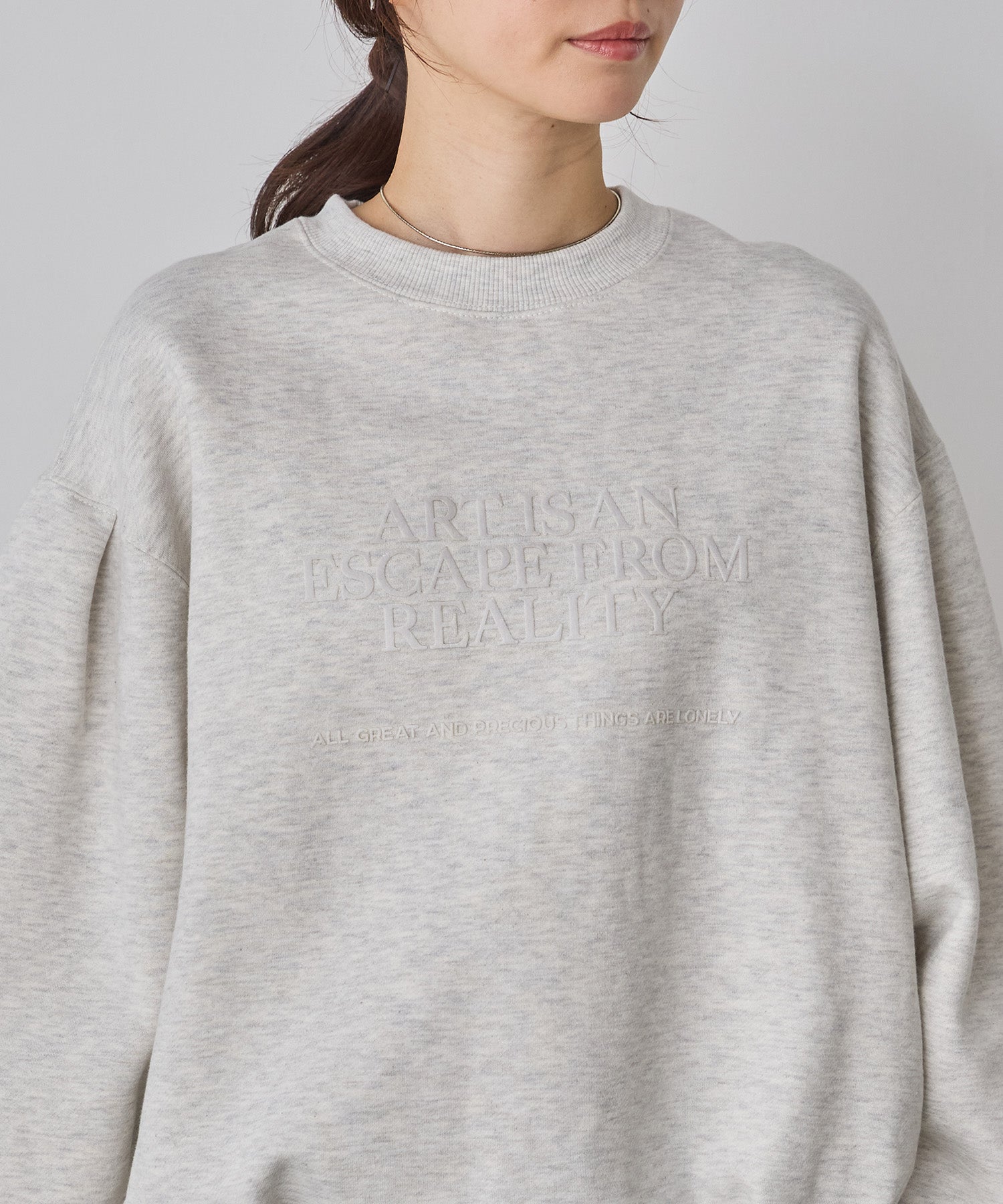 裏起毛 フロッキーロゴ スウェット