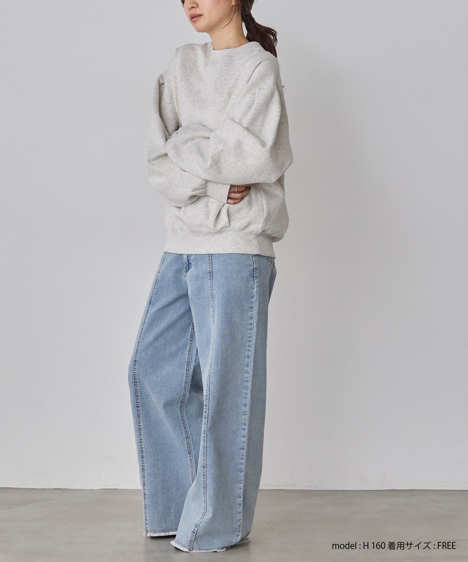 裏起毛 フロッキーロゴ スウェット