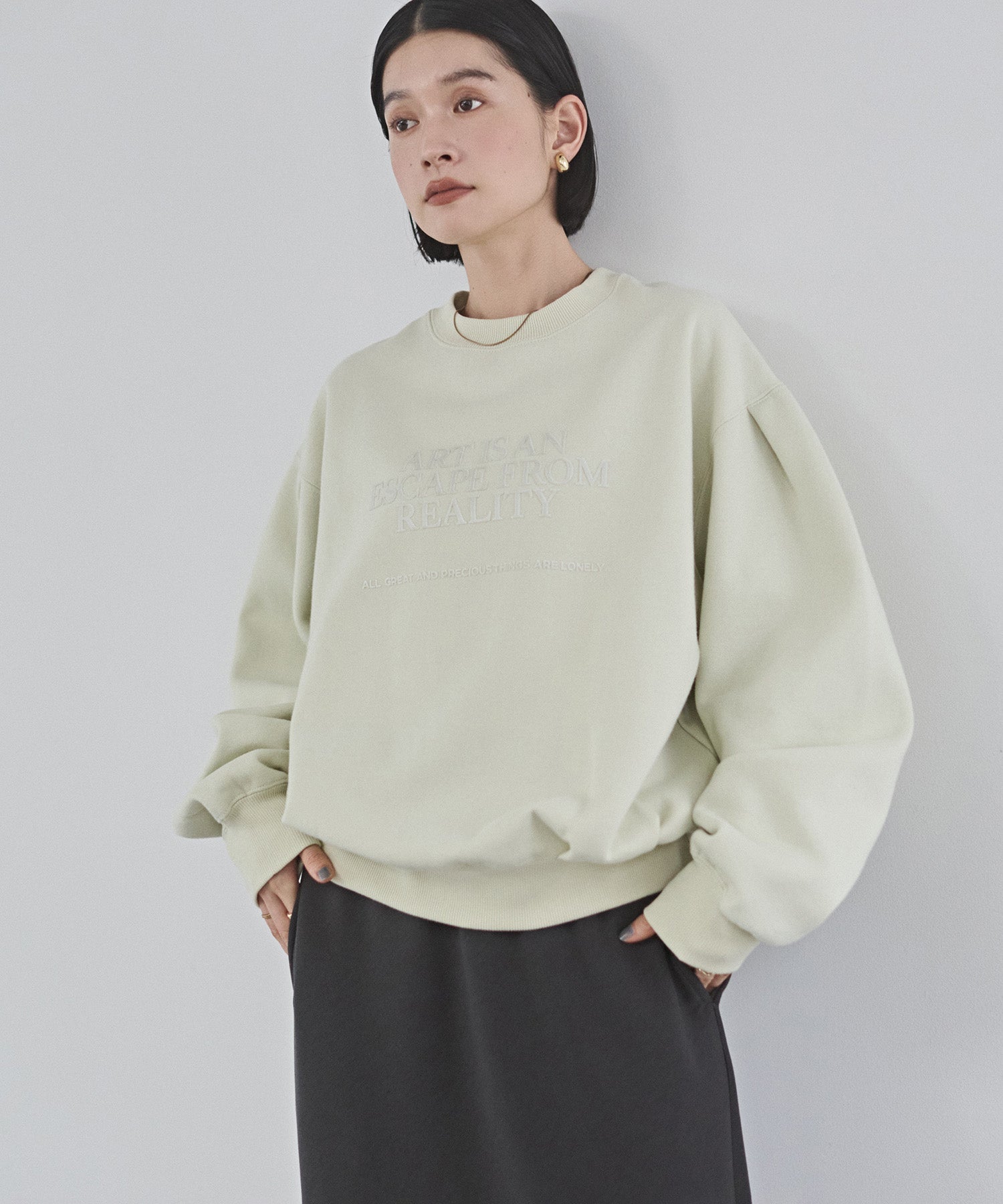 裏起毛 フロッキーロゴ スウェット