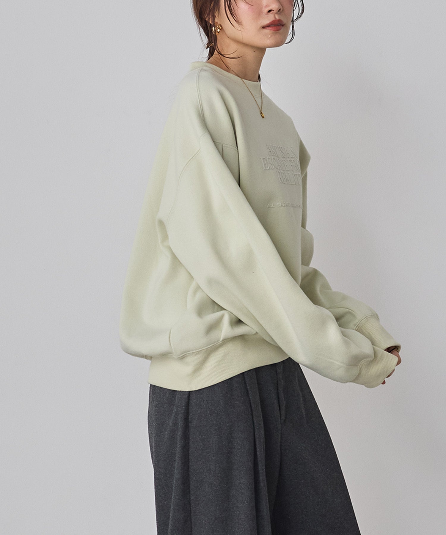 裏起毛 フロッキーロゴ スウェット