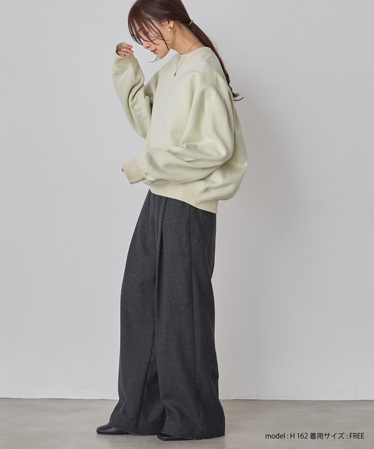 裏起毛 フロッキーロゴ スウェット