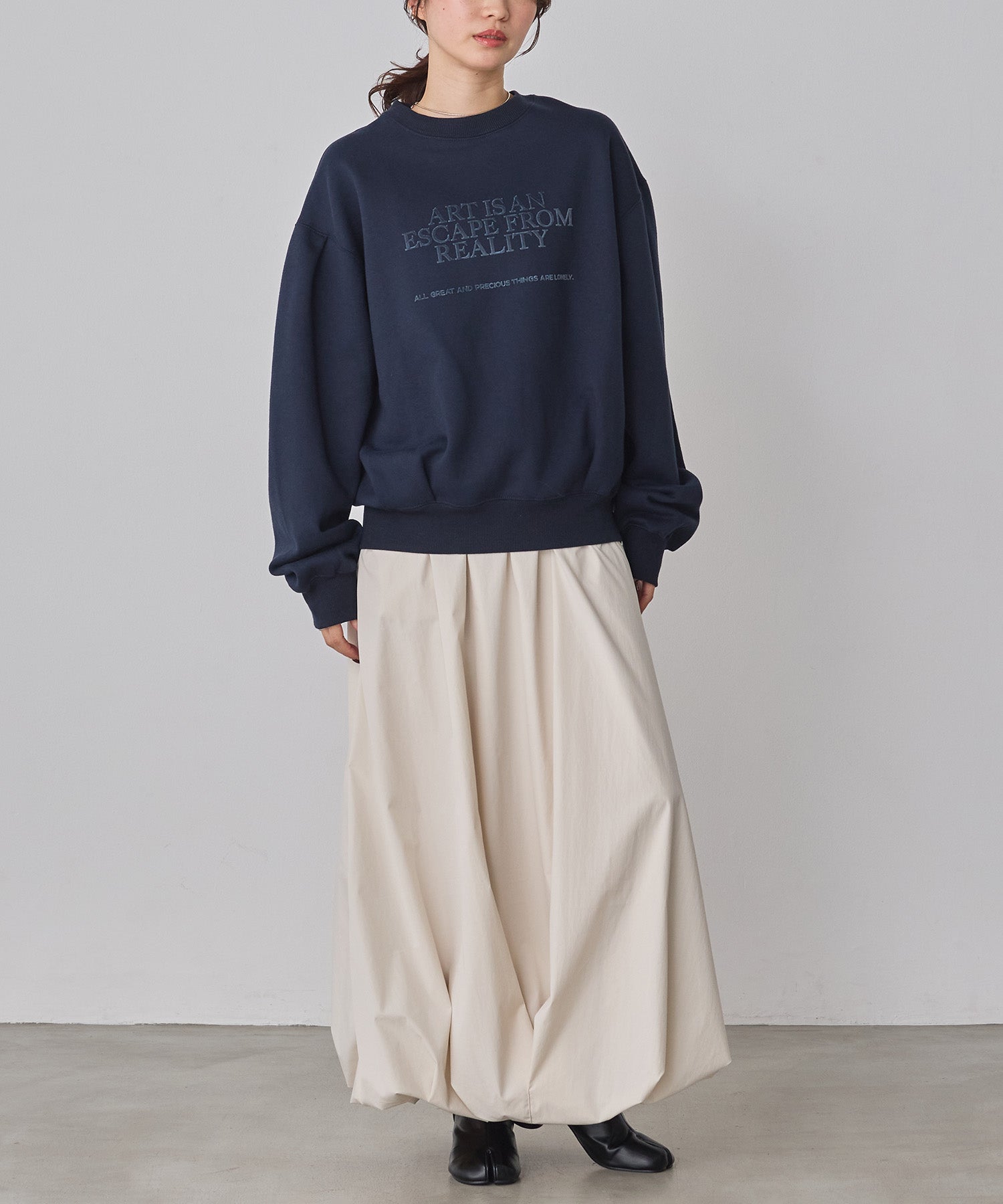 裏起毛 フロッキーロゴ スウェット