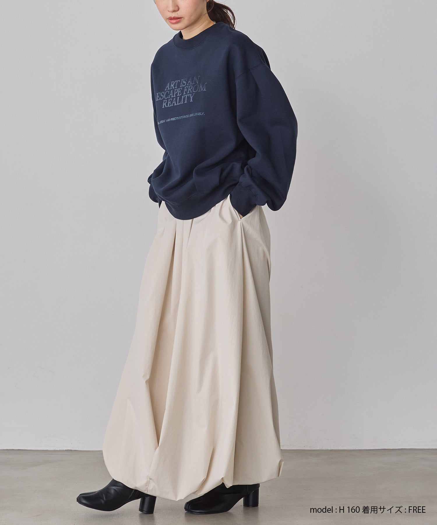 裏起毛 フロッキーロゴ スウェット