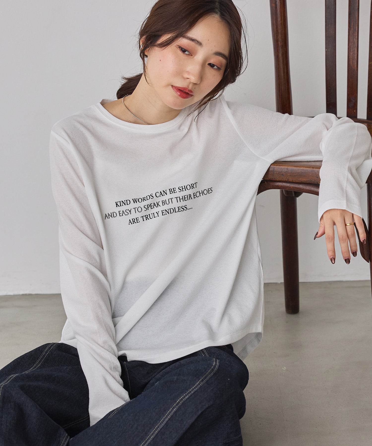 SLAB LOGO LONG T-SHIRT