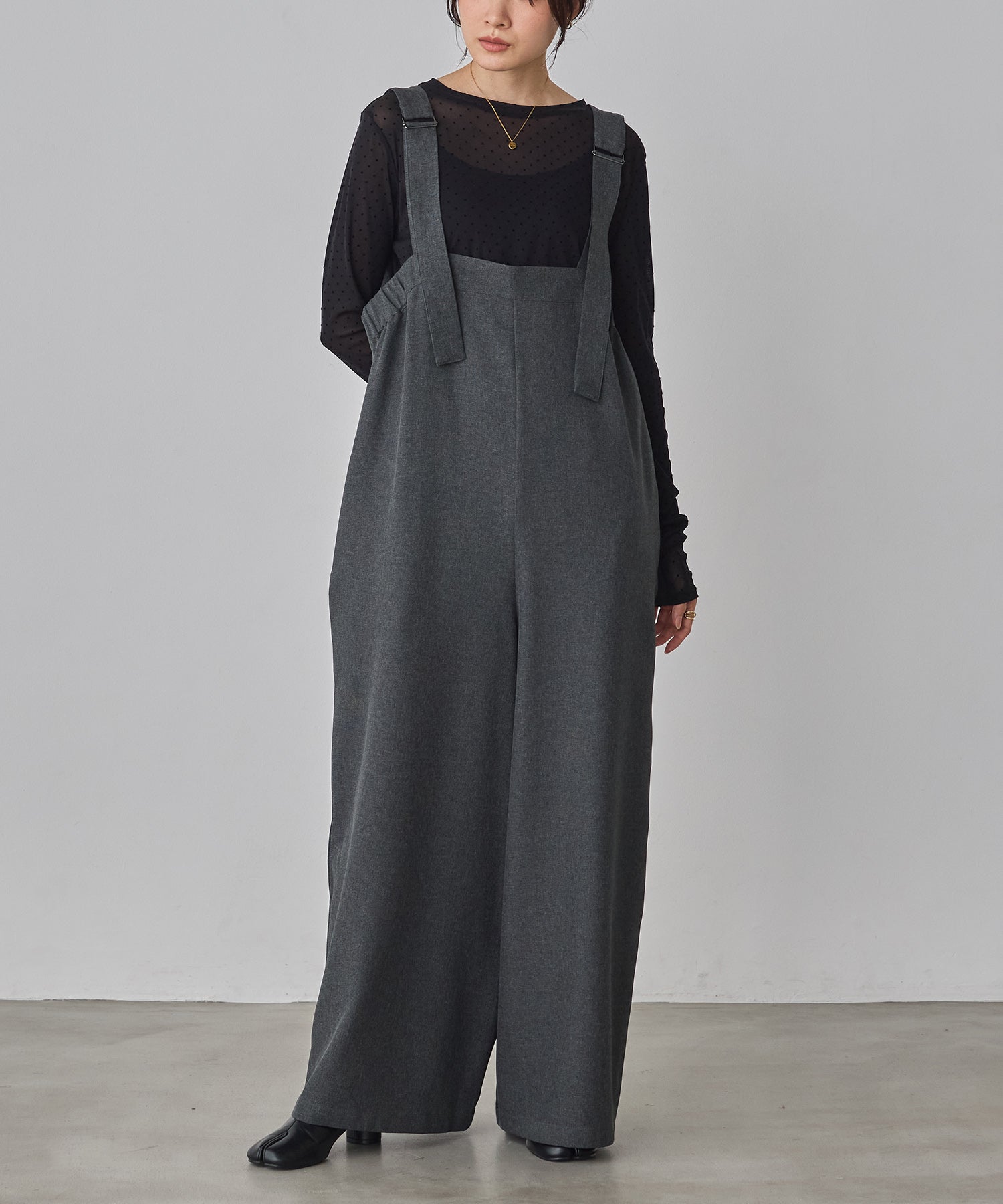 パワーネット フロッキードット シアートップス