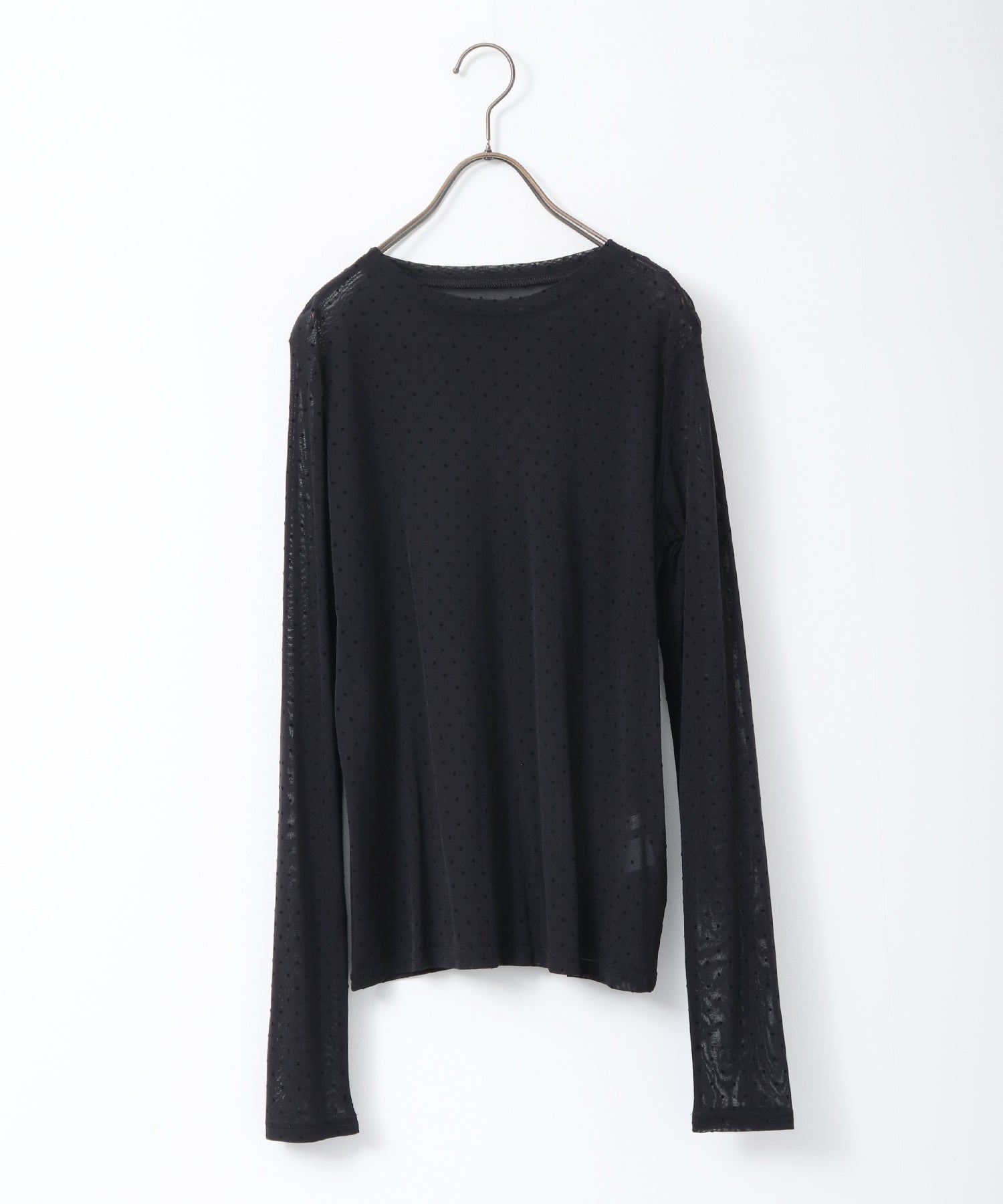 パワーネット フロッキードット シアートップス