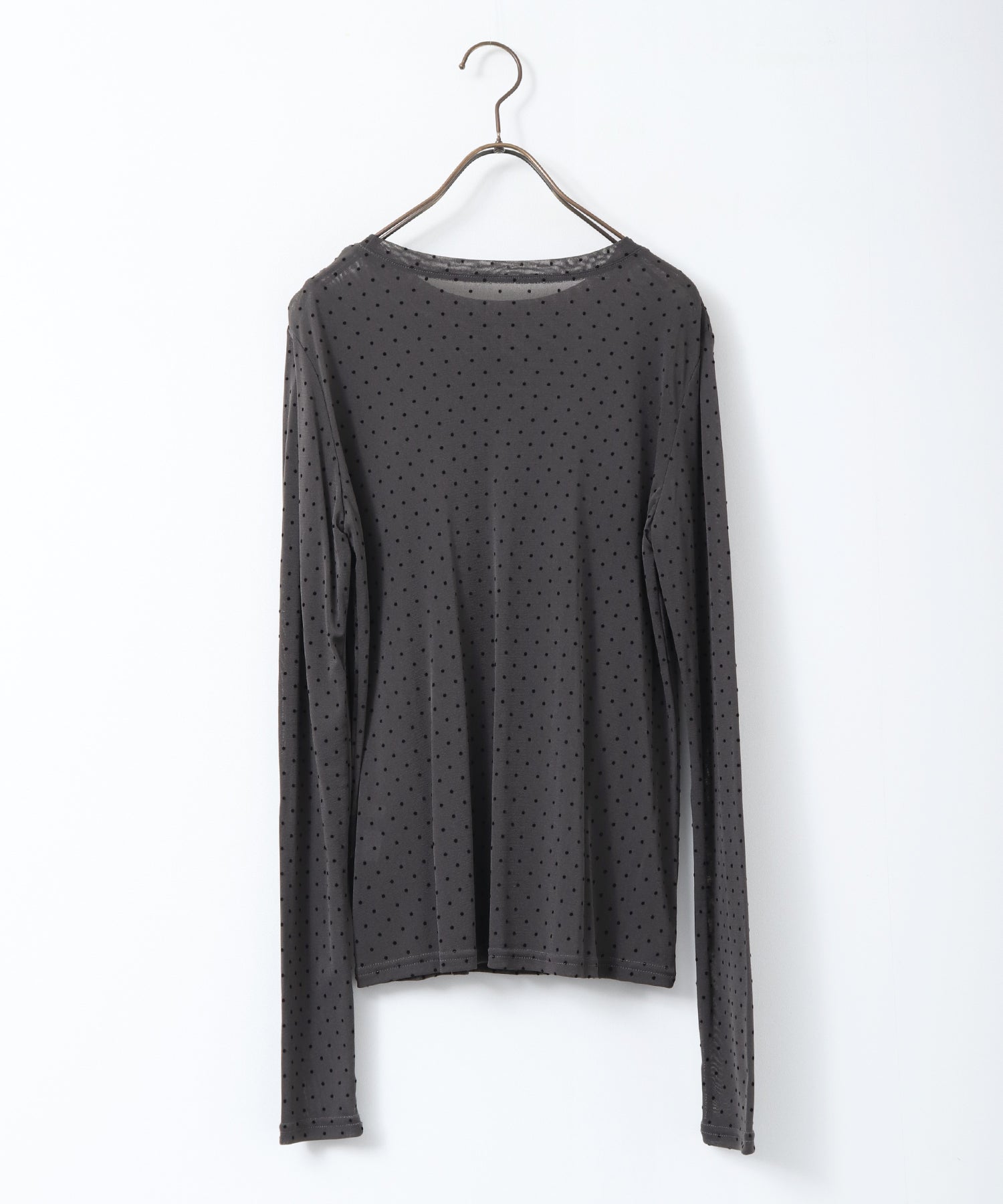 パワーネット フロッキードット シアートップス