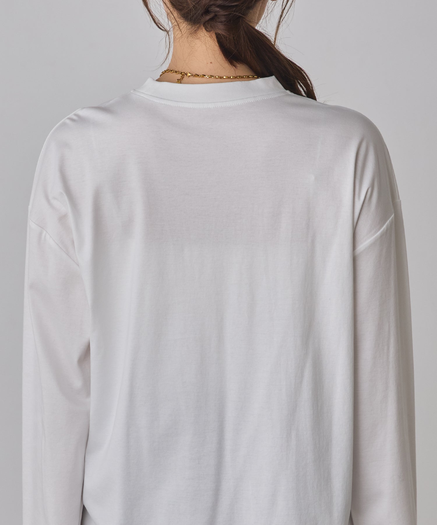 SILICONE LOGO LONG T-SHIRT