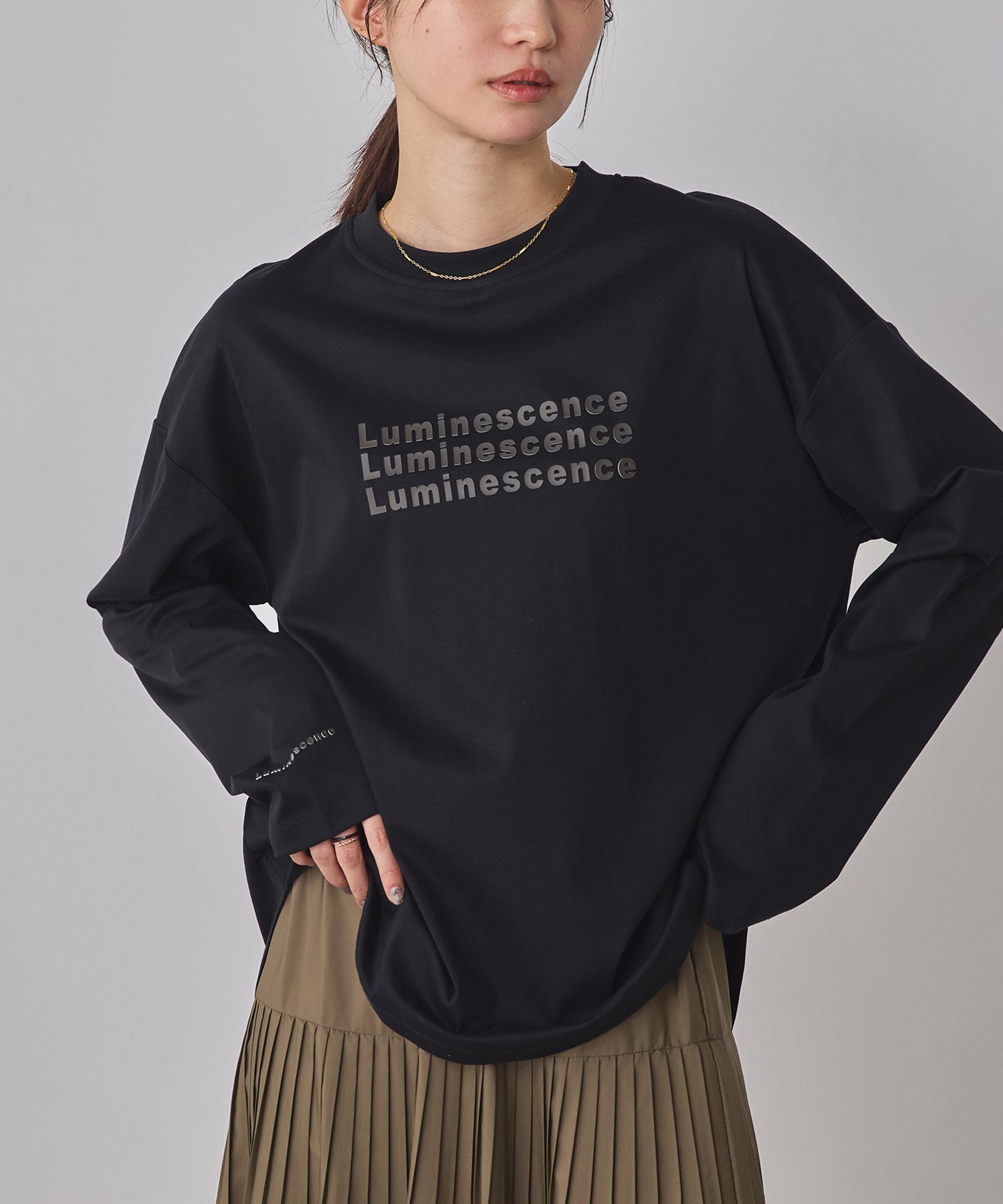SILICONE LOGO LONG T-SHIRT