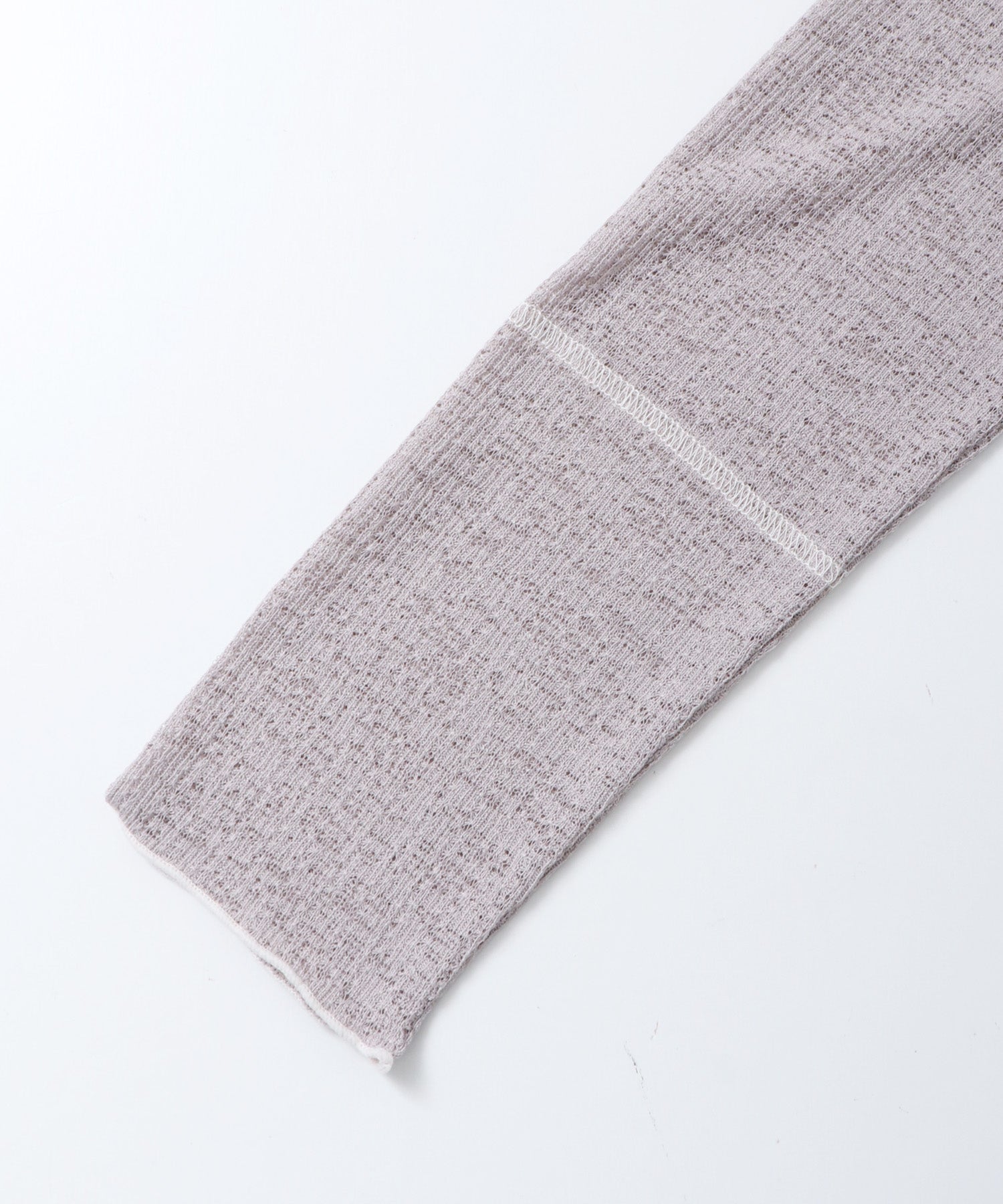 配色メロウ リブシアートップス