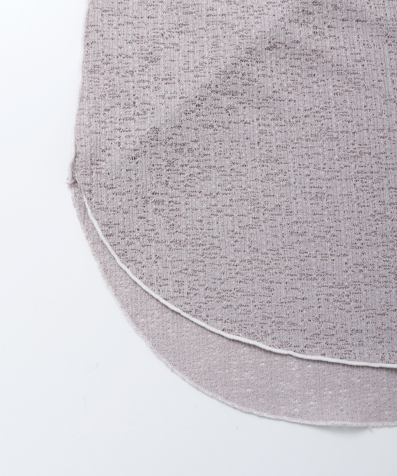 配色メロウ リブシアートップス