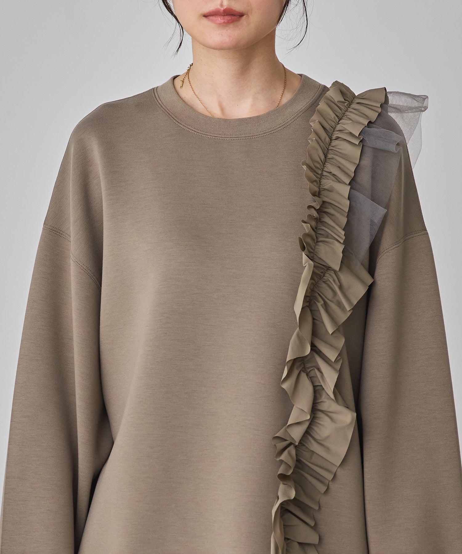 もすけ様ポームリシューフリルトップスカーキ LIGHT CARDBOARD FRILL TOPS