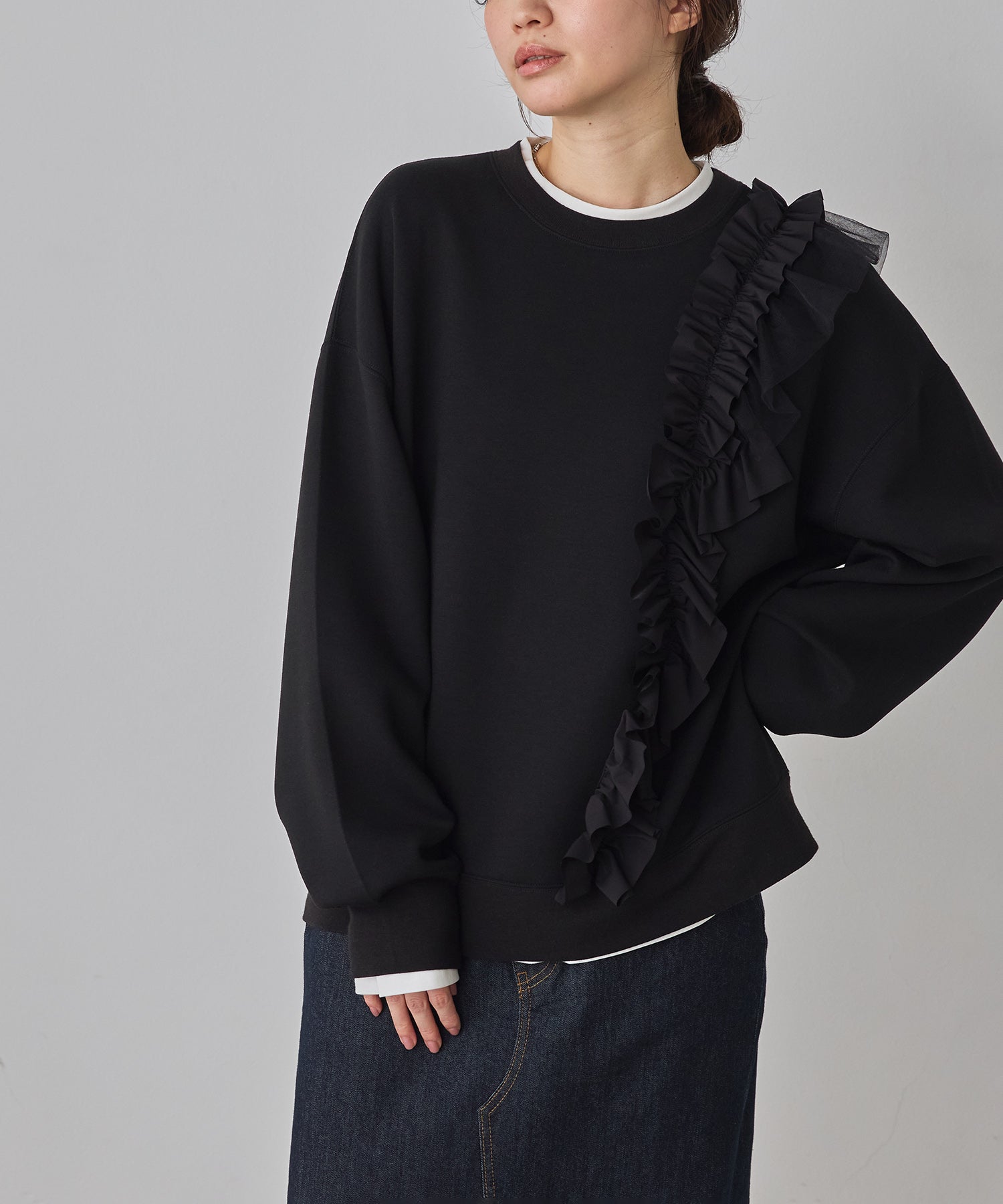 ライトダンボール アシメフリルトップス