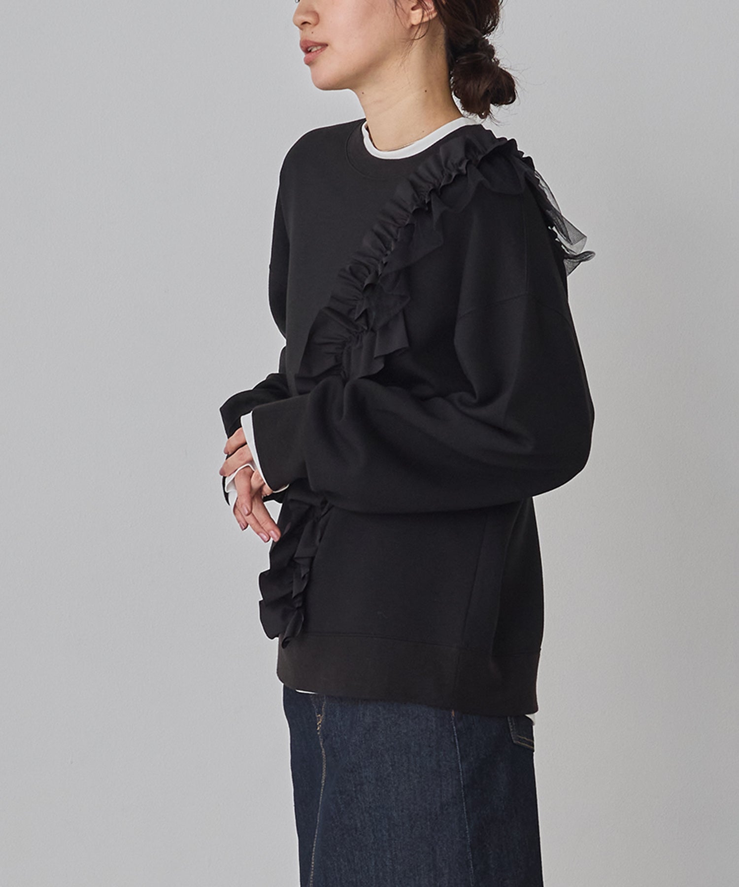 ライトダンボール アシメフリルトップス