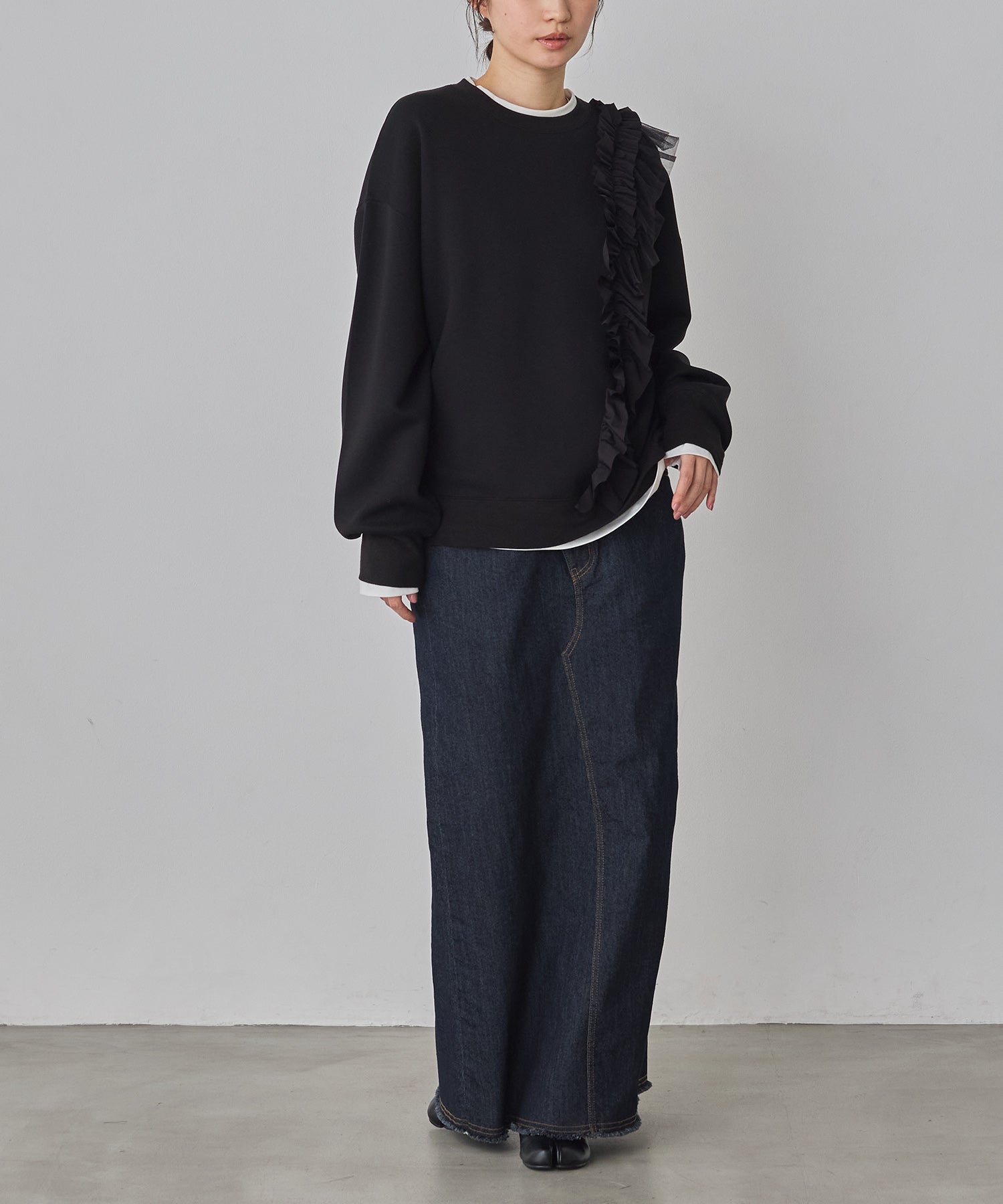 ライトダンボール アシメフリルトップス