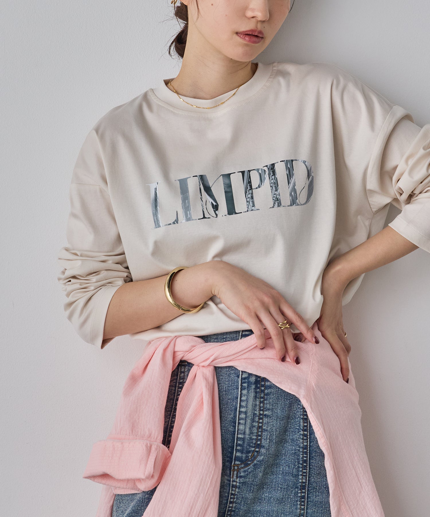 FRONT LOGO LONG T-SHIRT