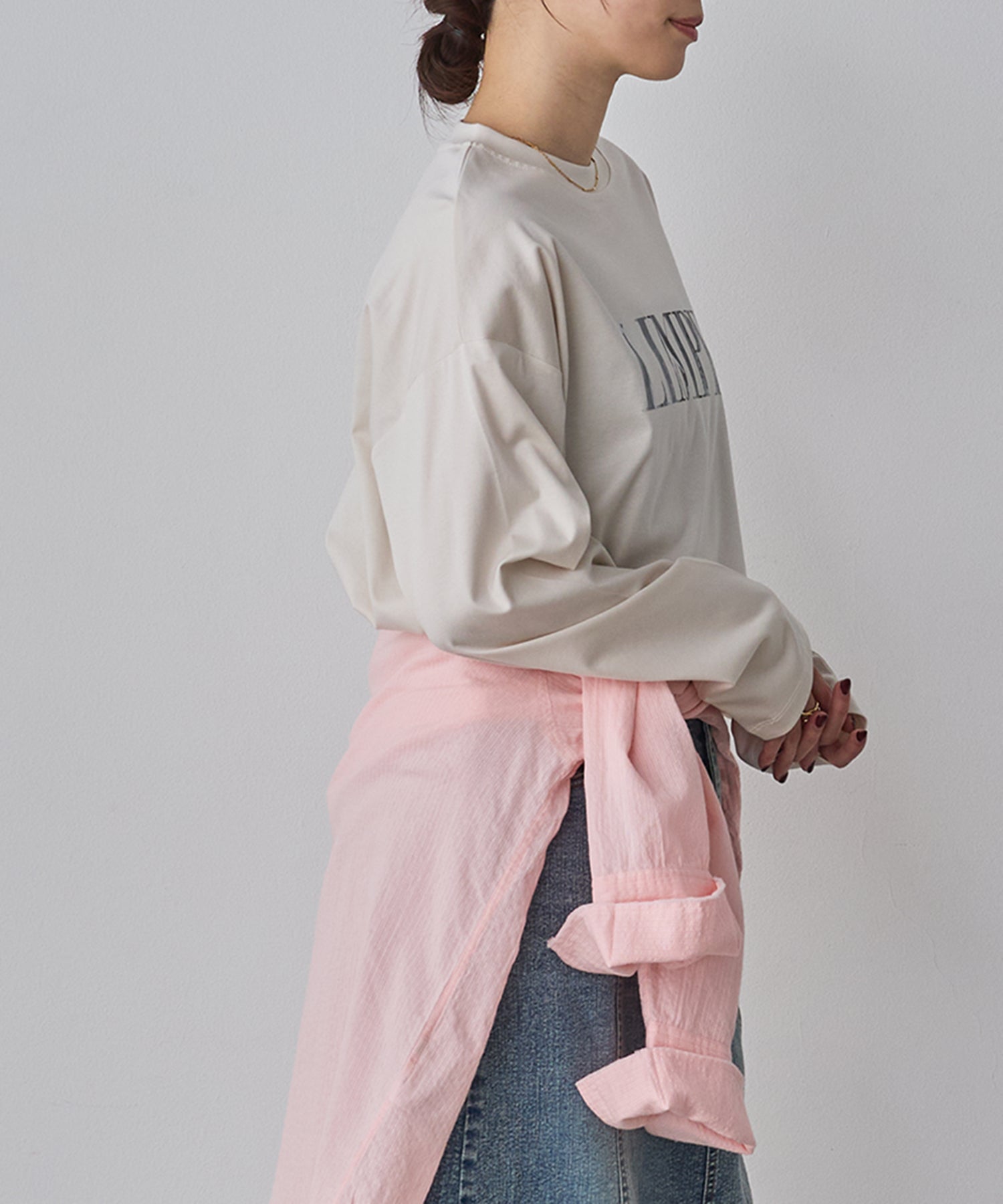 FRONT LOGO LONG T-SHIRT