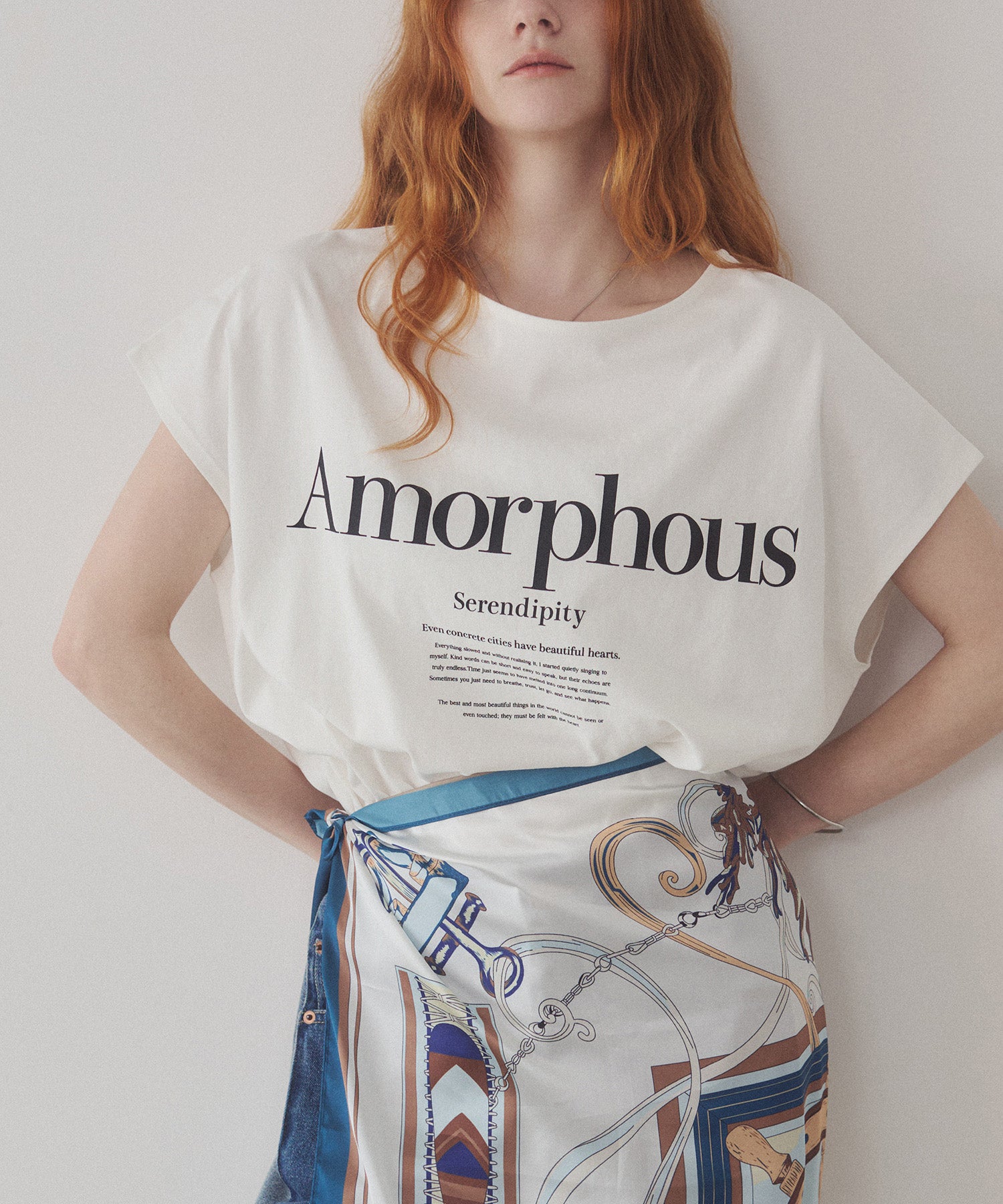 2WAY FRENCH OVERSIZED LOGO T-SHIRT