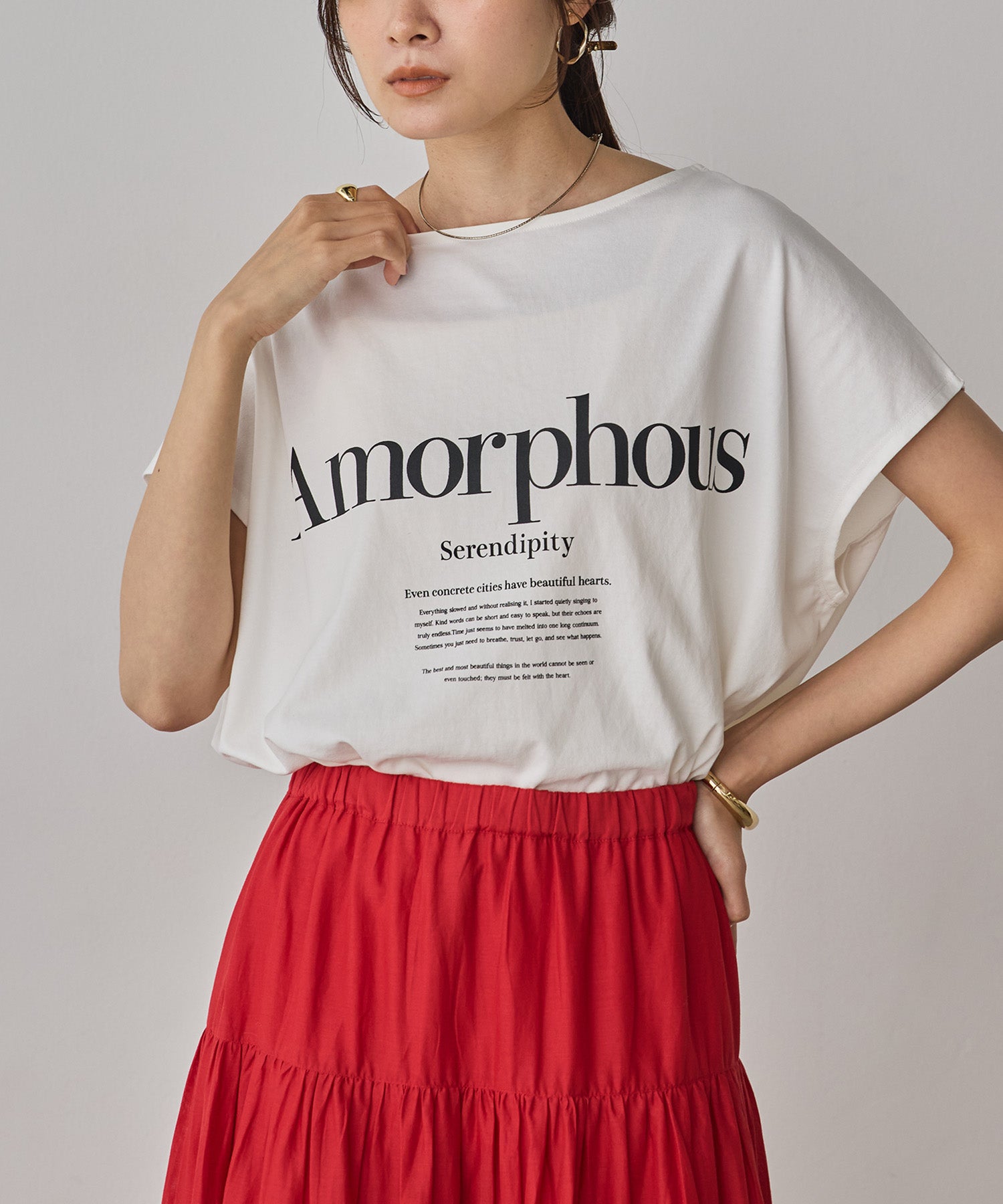 2WAY FRENCH OVERSIZED LOGO T-SHIRT