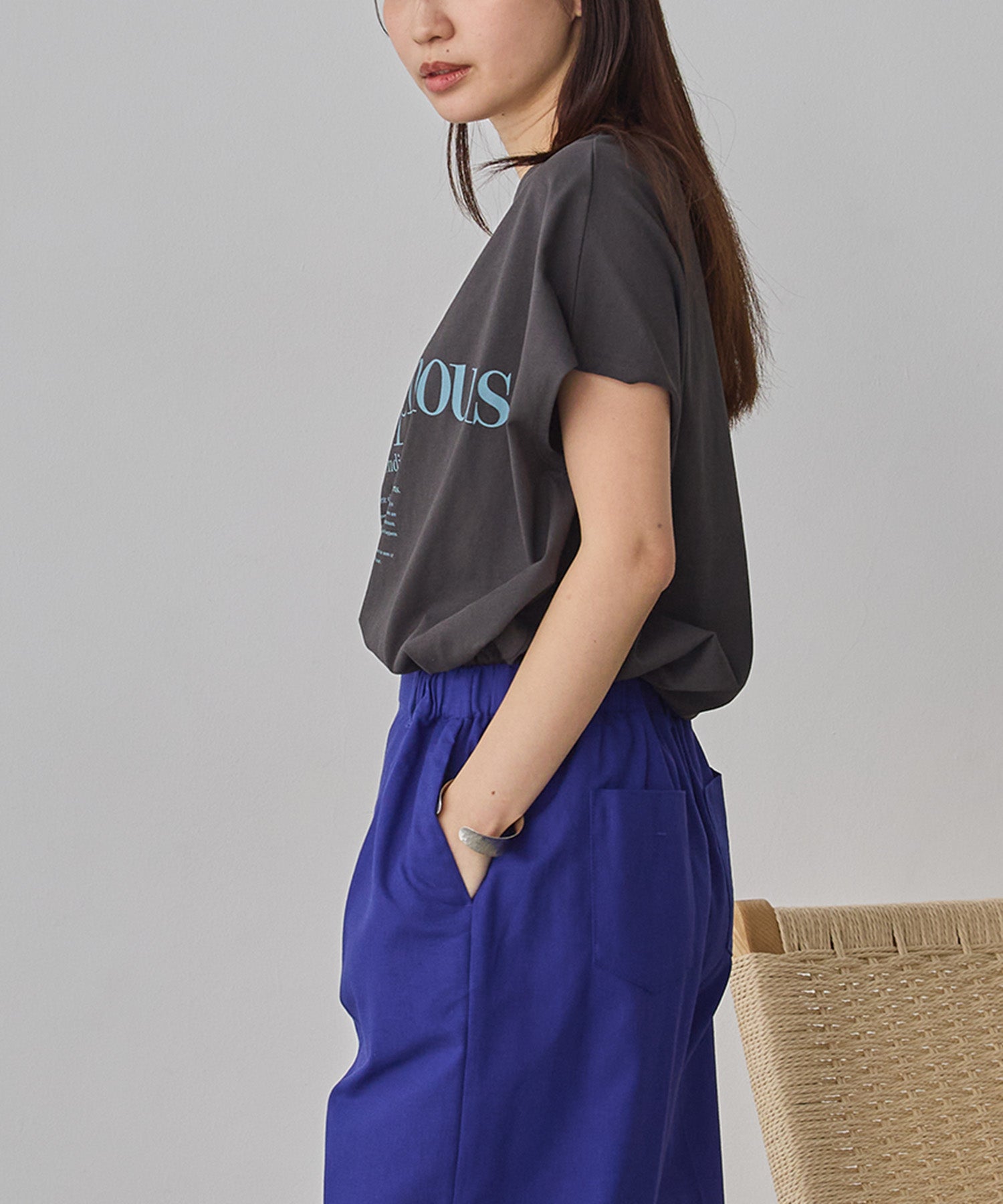2WAY FRENCH OVERSIZED LOGO T-SHIRT