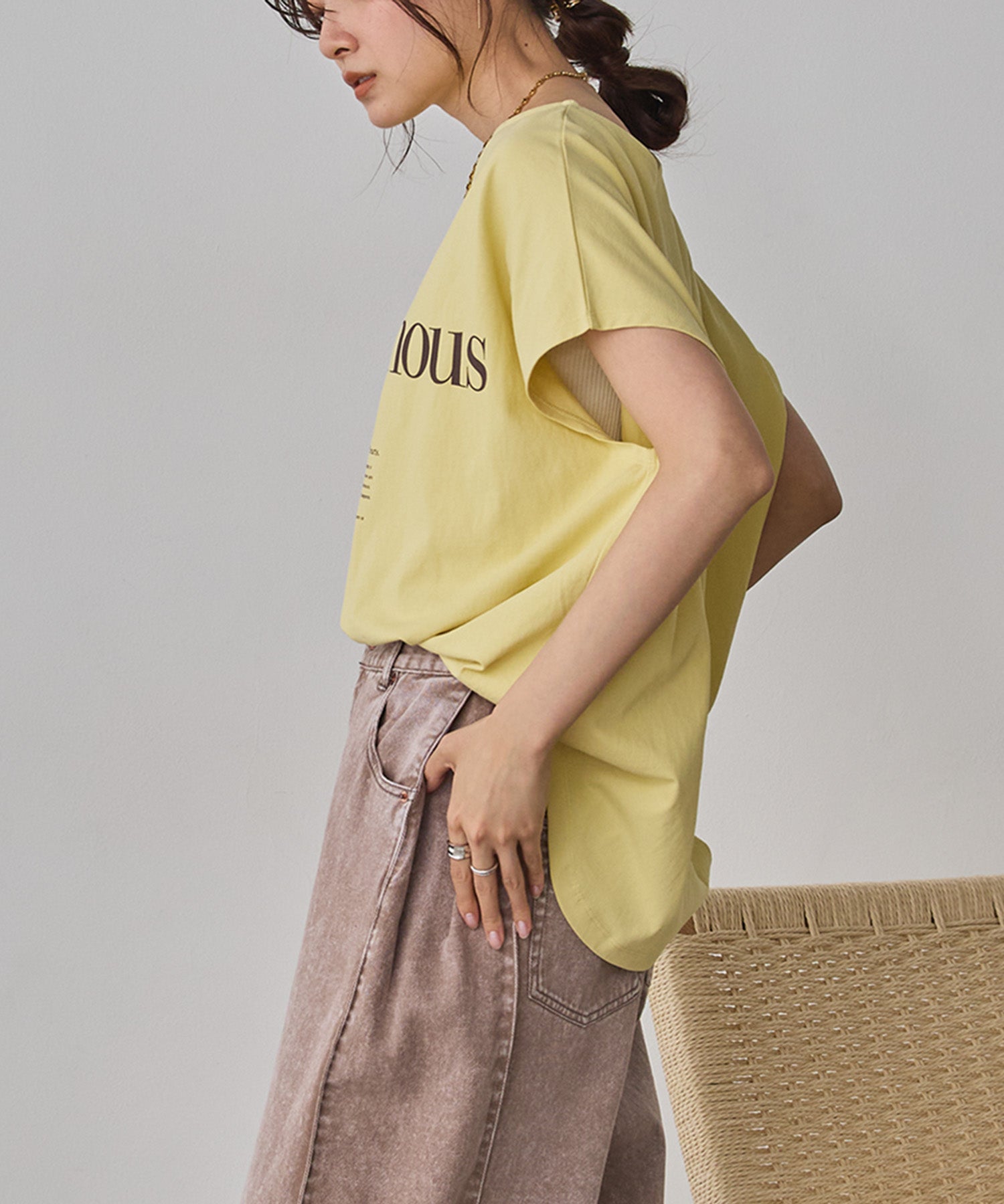 2WAY FRENCH OVERSIZED LOGO T-SHIRT