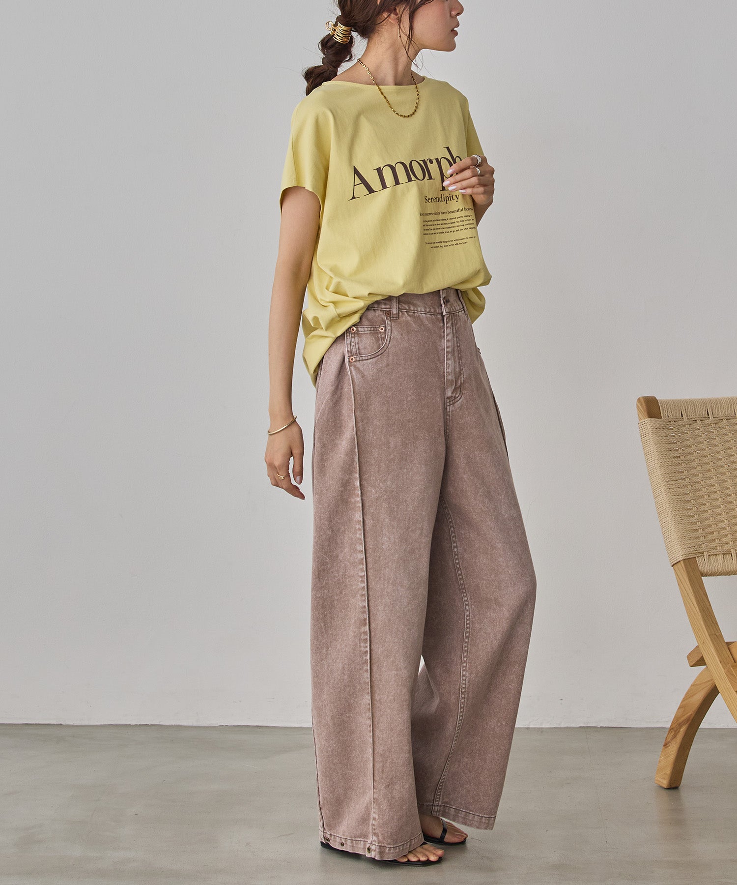 2WAY FRENCH OVERSIZED LOGO T-SHIRT