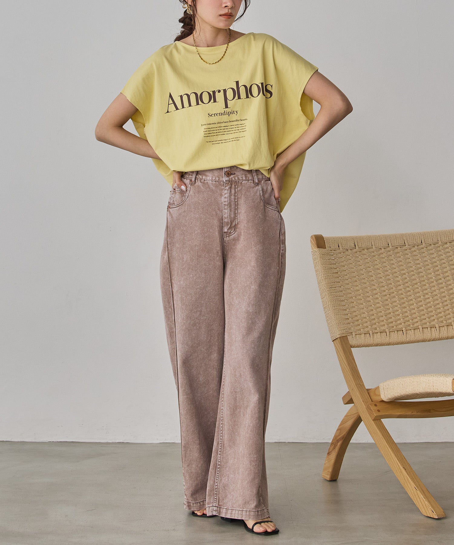 2WAY FRENCH OVERSIZED LOGO T-SHIRT