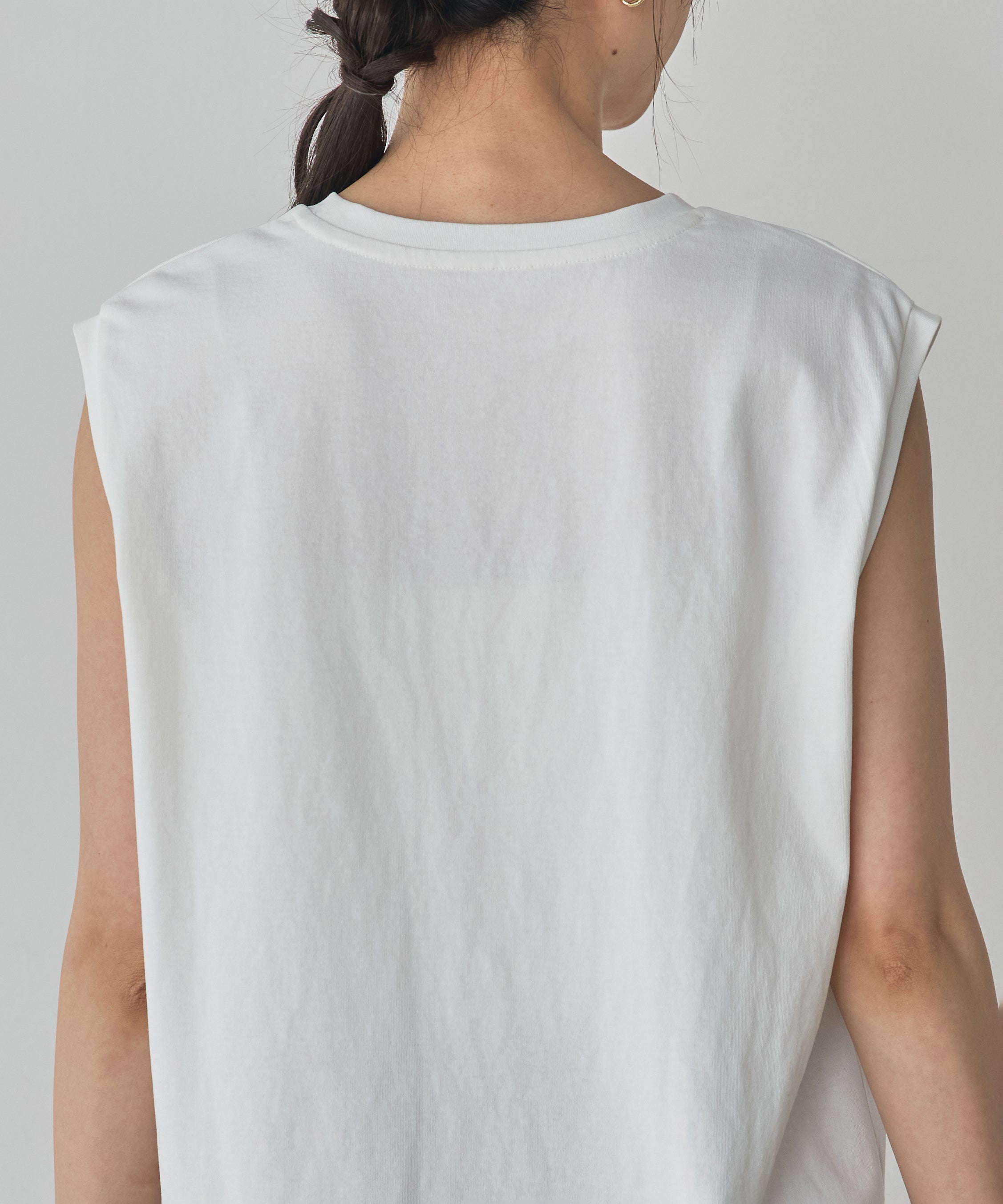 USA COTTON LOGO SLEEVELESS TOP